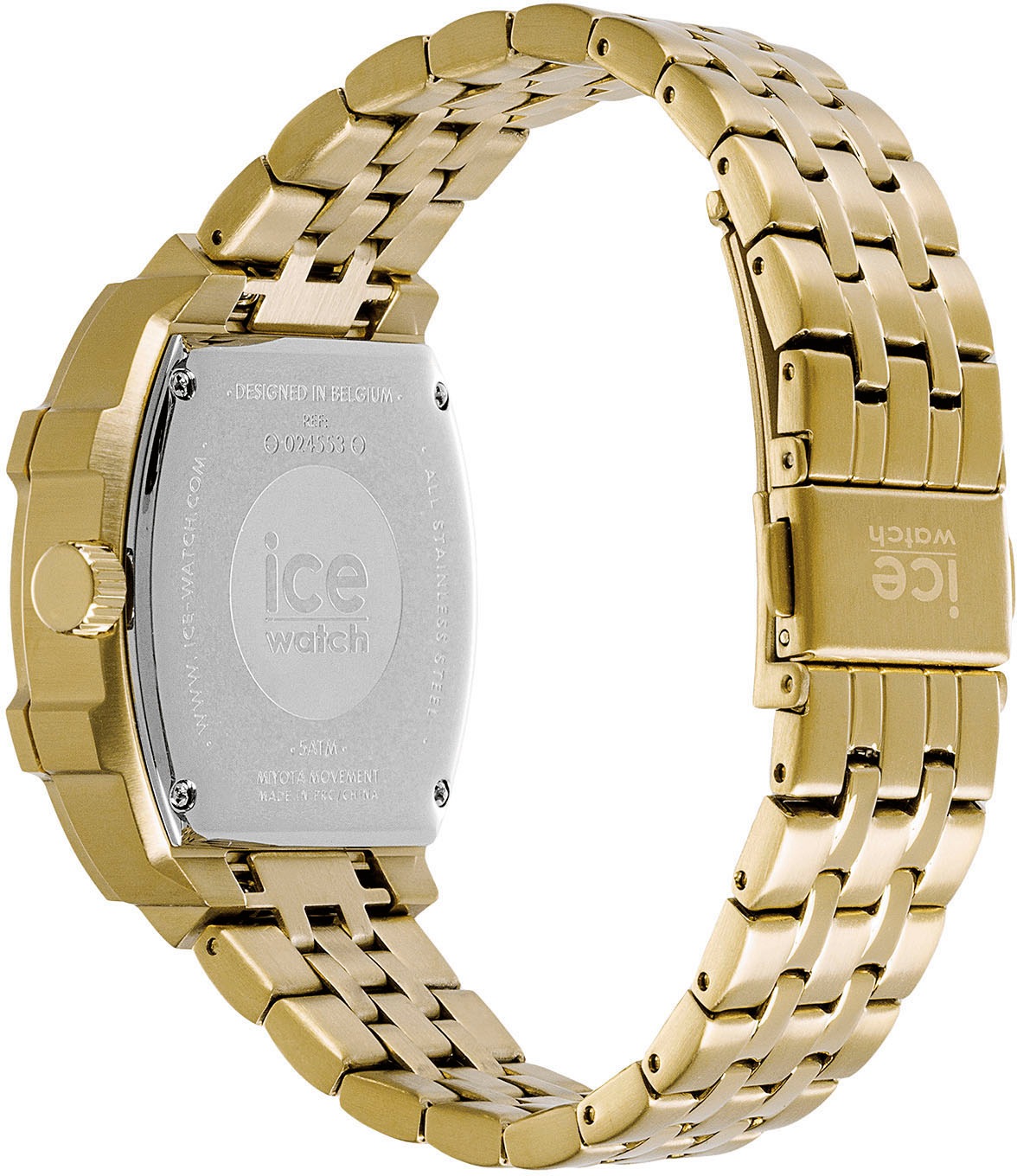 ice-watch Quarzuhr »ICE boliday - Full steel - Small - 3H + Date«, Armbanduhr, Damenuhr, Edelstahlarmband, Datum, analog