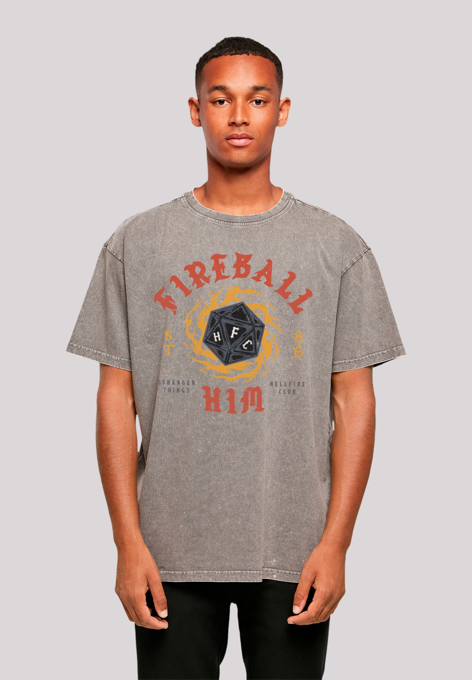 F4NT4STIC T-Shirt »Stranger Things Fireball Dice 86 Netflix TV Series« Premium Qualität