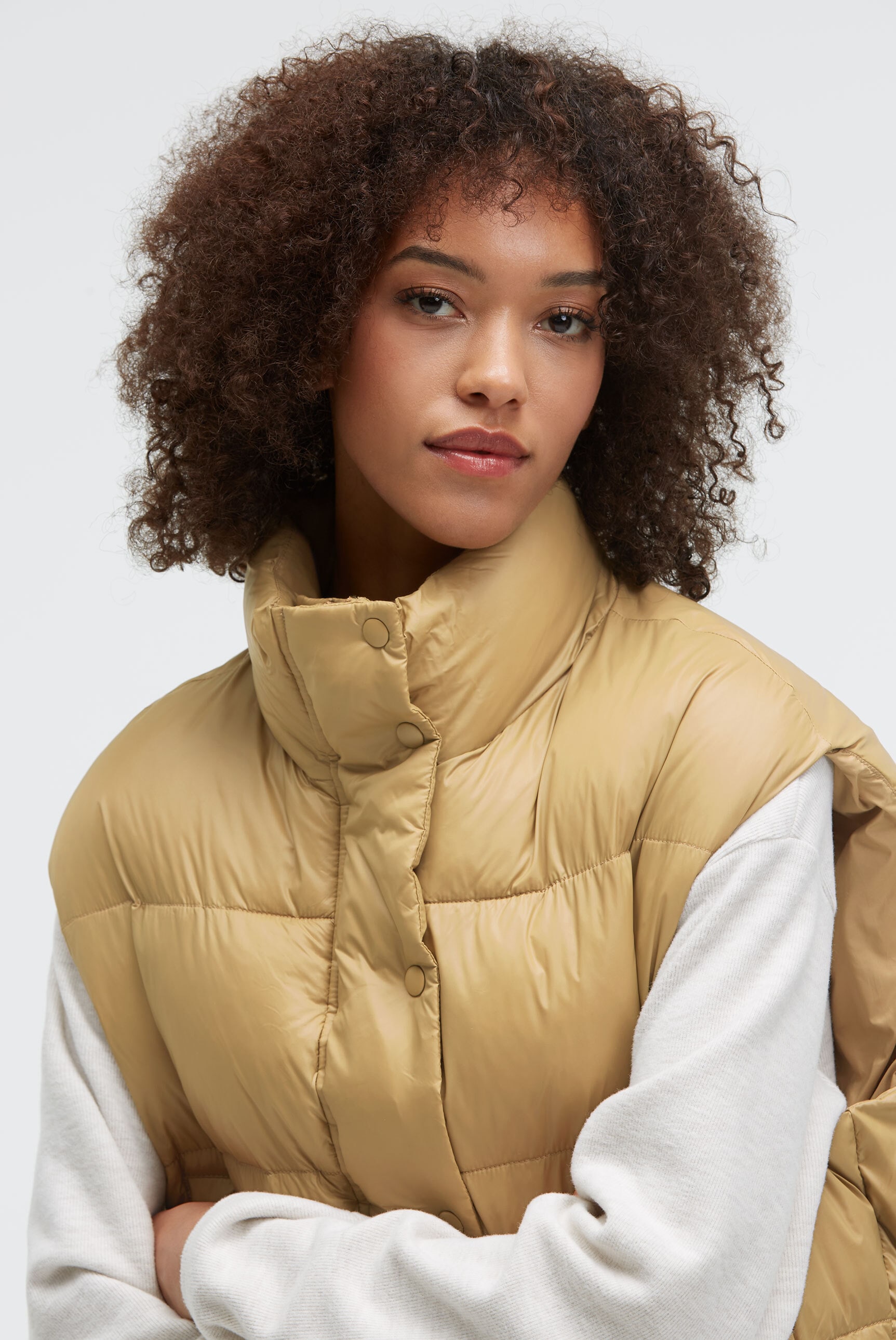 SENSES.THE LABEL Steppweste mit elastischem Saumabschluss