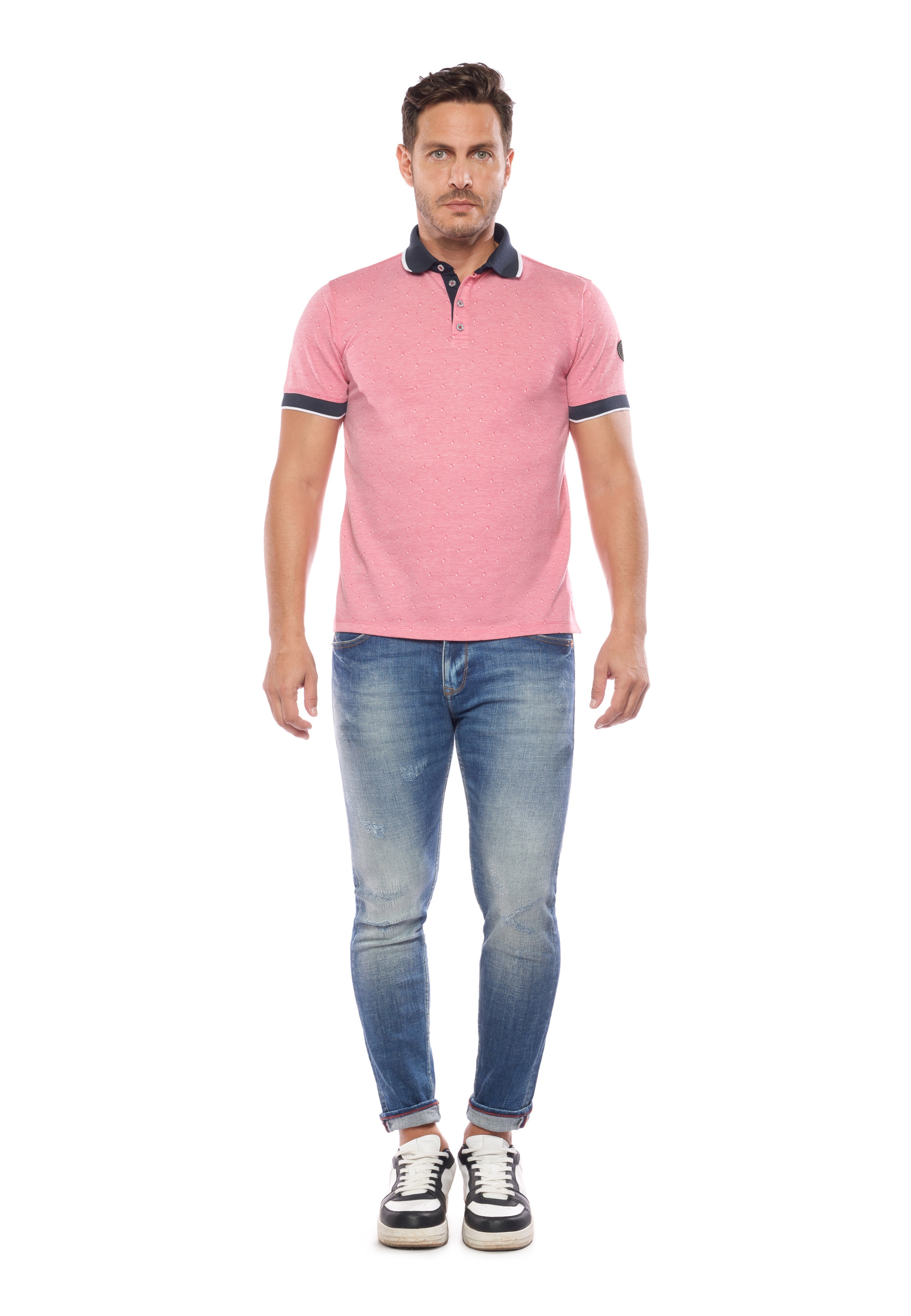 Le Temps Des Cerises Poloshirt "POLO SHIRT NOVIL (SHORT SLEEVE)", mit lässi günstig online kaufen