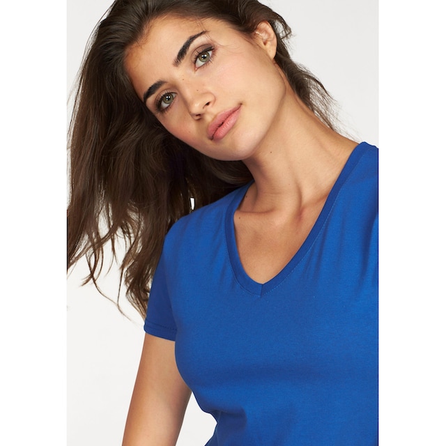 Fruit of the Loom V-Shirt »Lady-Fit Valueweight V-Neck«, (Packung, 2 tlg.,  2er-Pack) für bestellen | BAUR