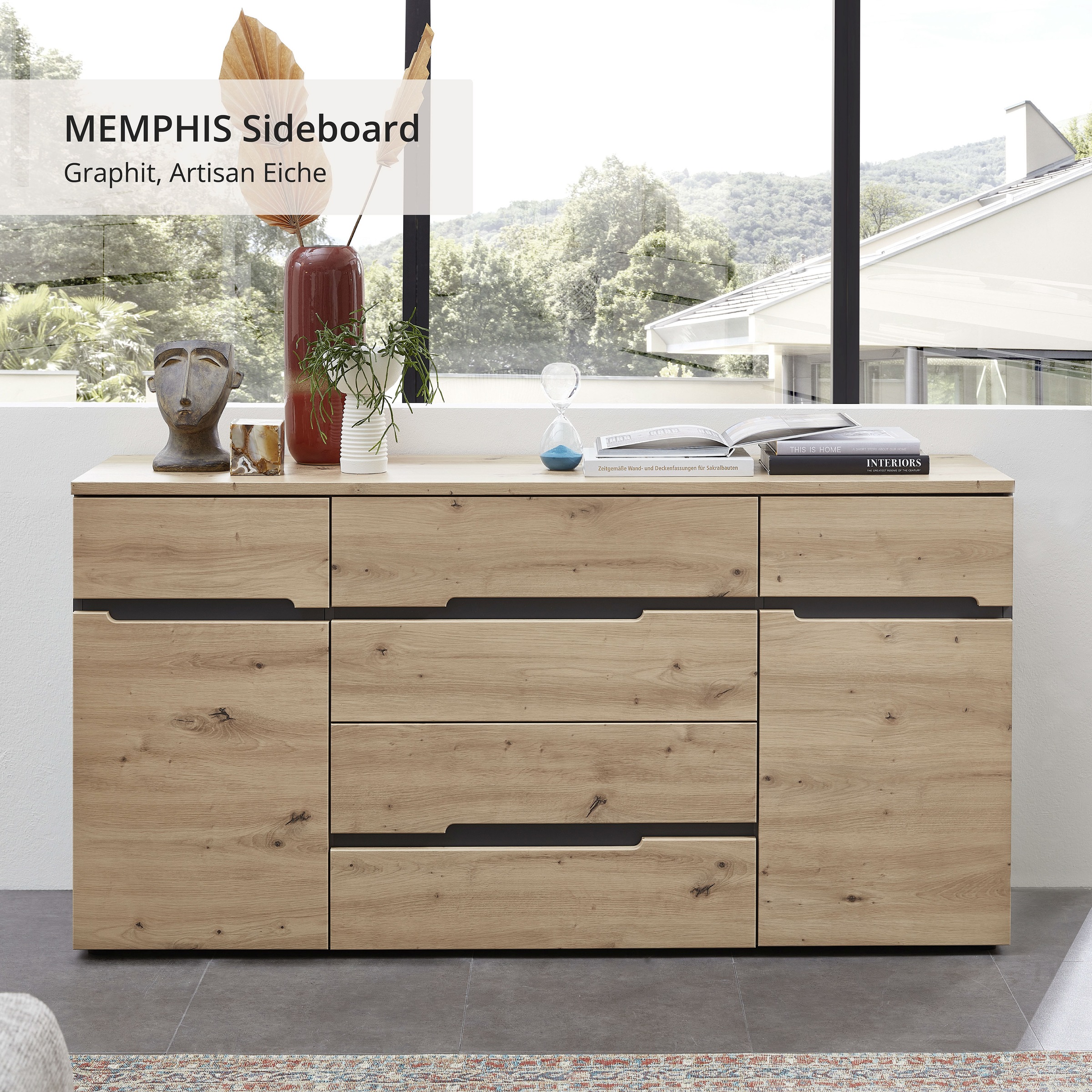 Innostyle Sideboard "MEMPHIS, TOPSELLER", (Sideboard, Wohnzimmerschrank), l günstig online kaufen
