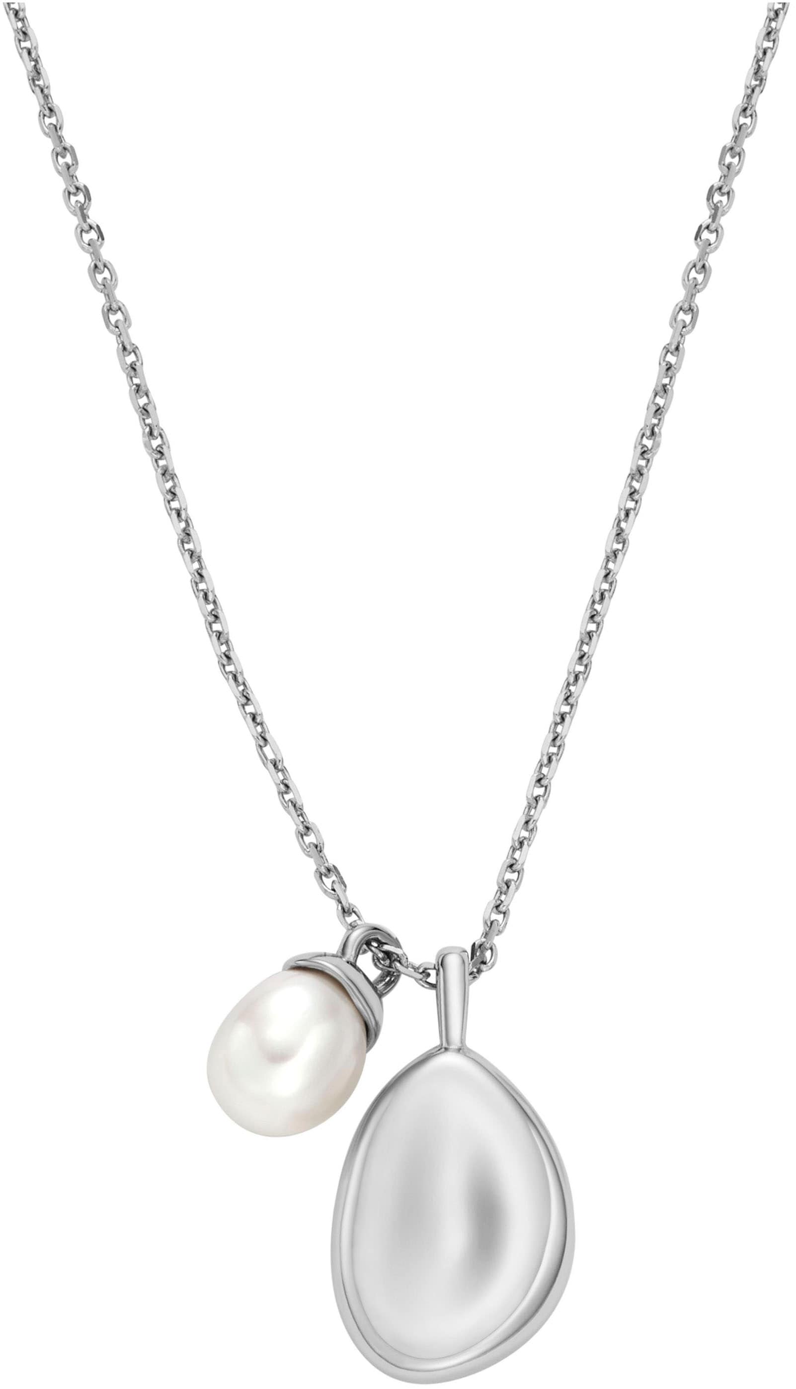 Skagen Kette mit Anhänger »Schmuck Geschenk Edelstahl Kette AGNETHE PEARL PEBBLE, SKJ1831040«, mit Süßwasserzuchtperle