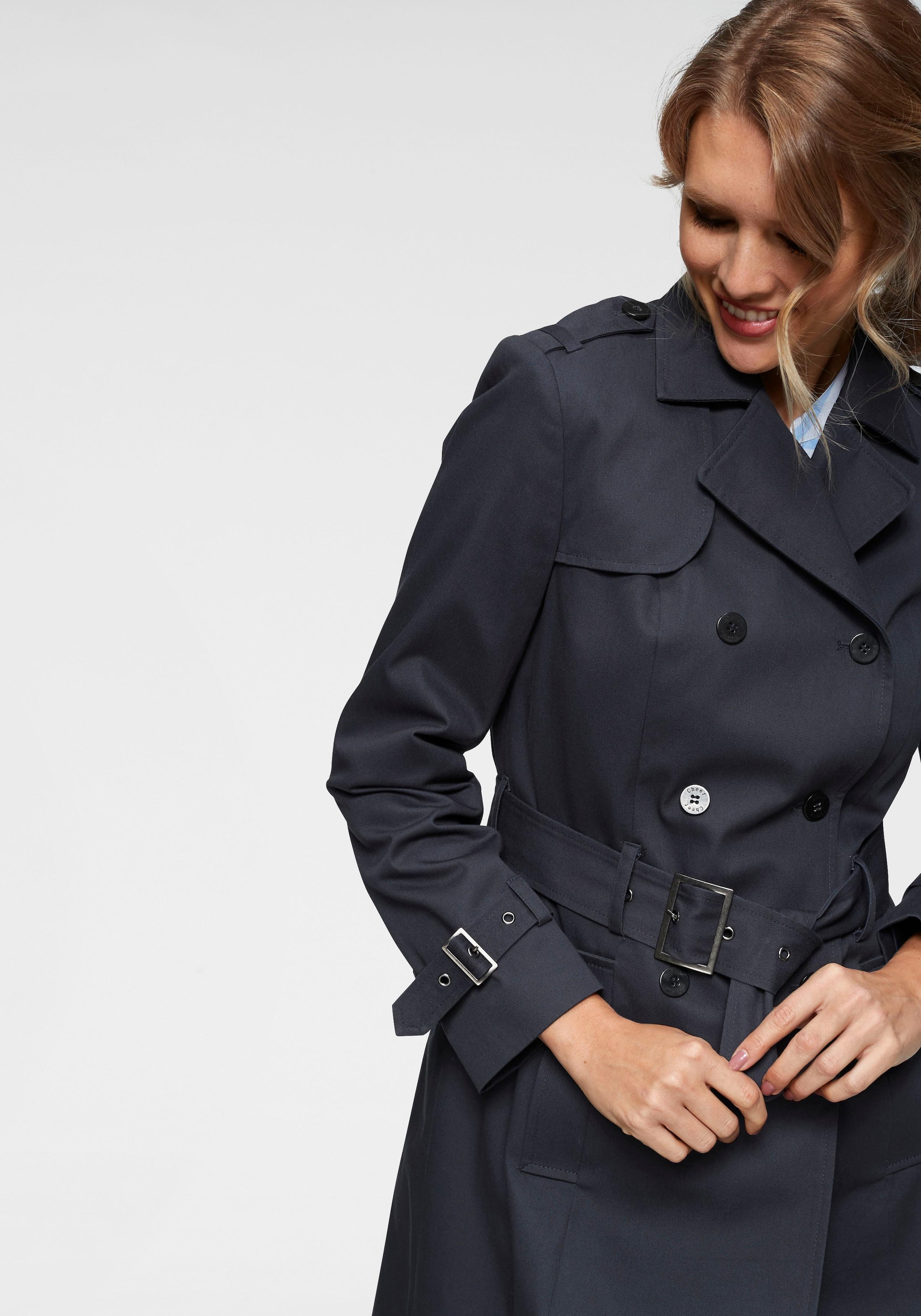 Aniston CASUAL Trenchcoat, mit Gürtel zum Regulieren