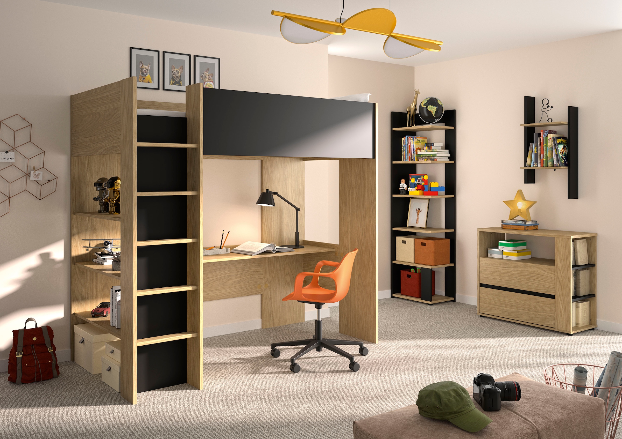 Gami Schlafzimmer-Set "Set 4 tgl Nael" 4 Stk. tlg. Ein multifunktionales Zi günstig online kaufen