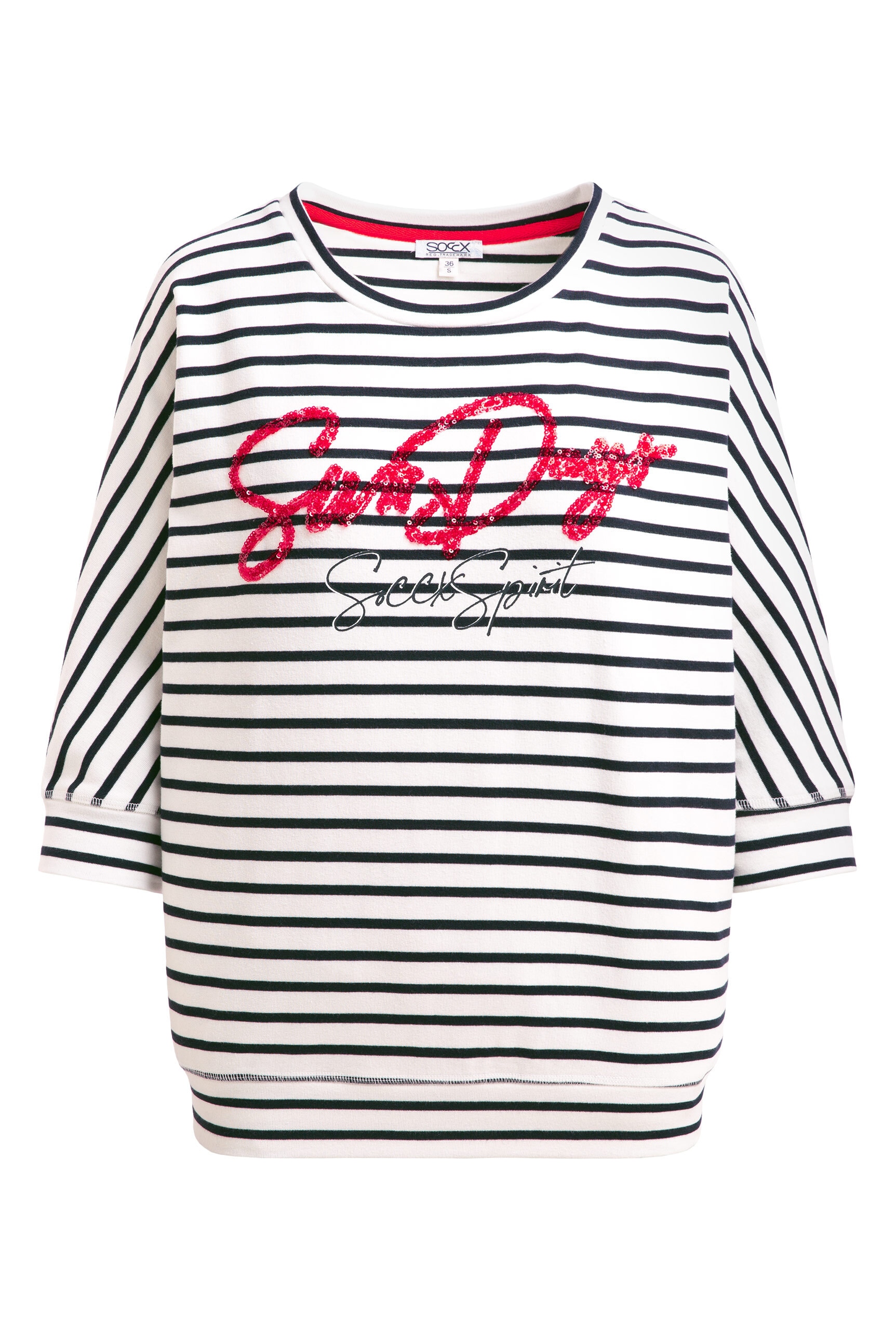 SOCCX Sweater mit Fledermausärmeln