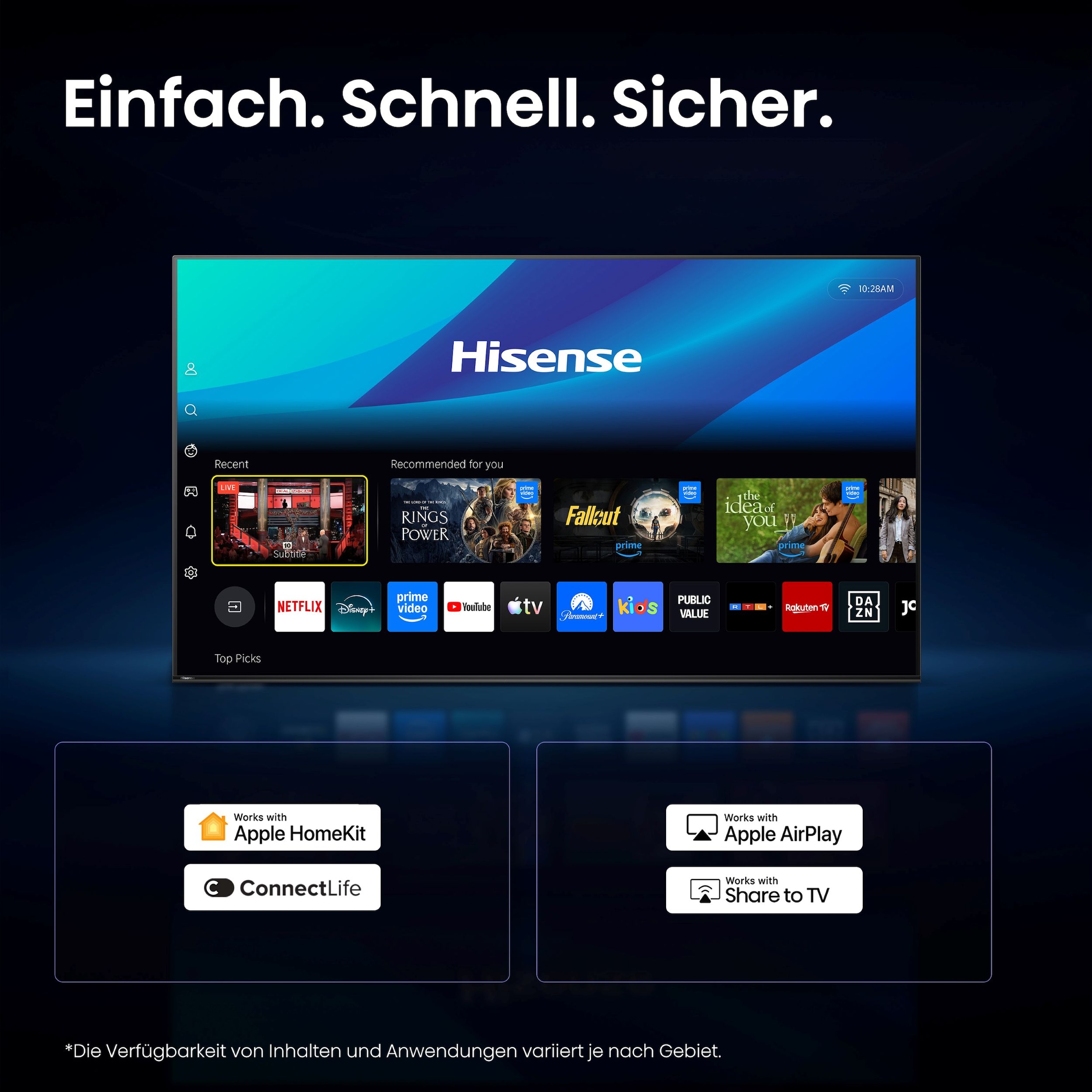Hisense QLED-Fernseher »50A5DS« 126 cm/50 ″ Full HD Smart-TV
