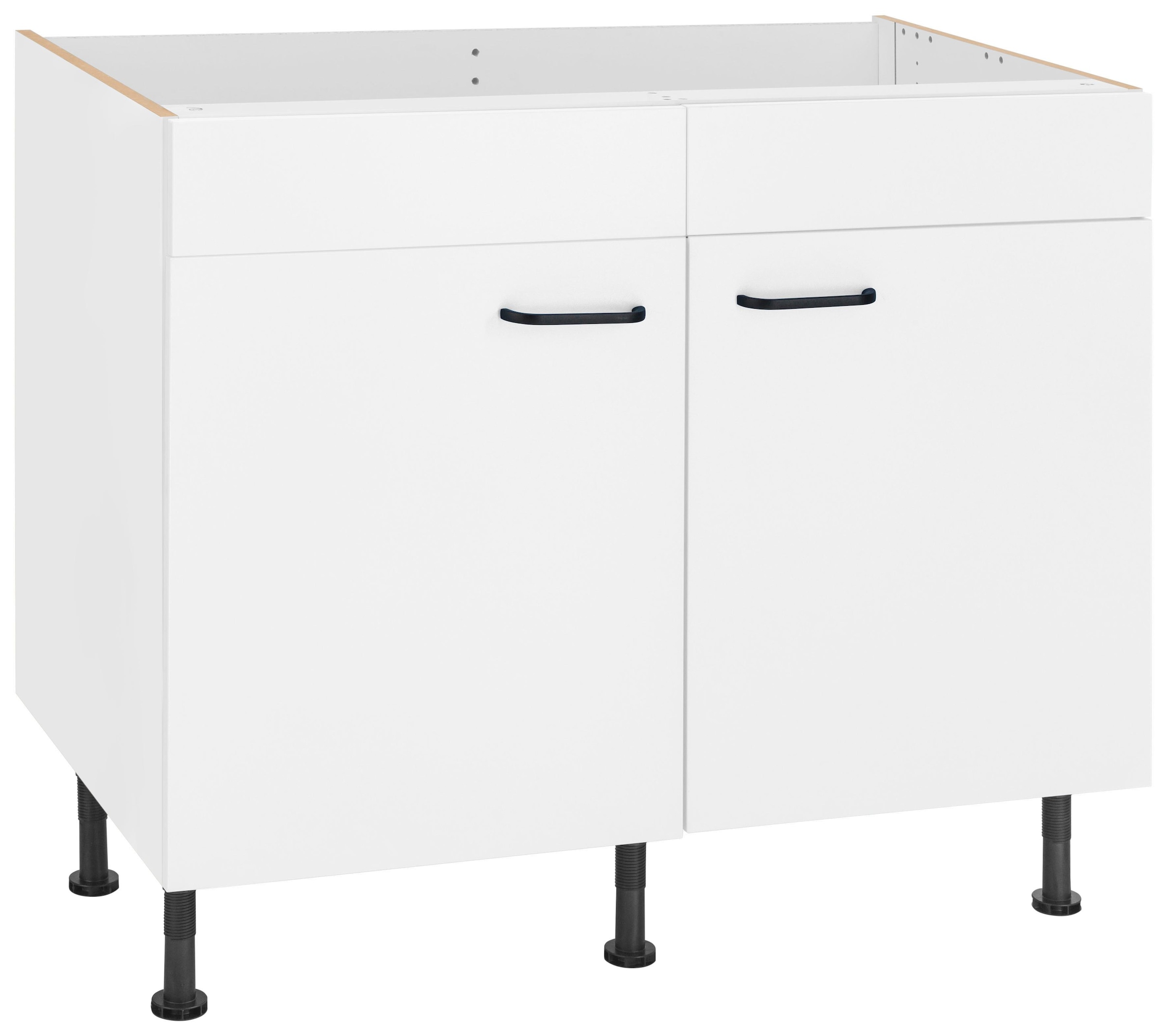 OPTIFIT Spülenschrank "Elga", mit Soft-Close-Funktion, höhenverstellbaren Füßen, Breite 100 cm