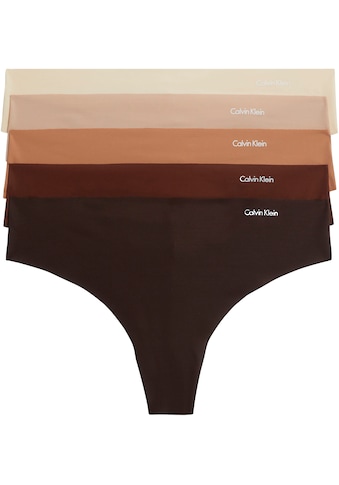 Calvin Klein T-String »THONG 5PK« (Packung 5 St. 5e...