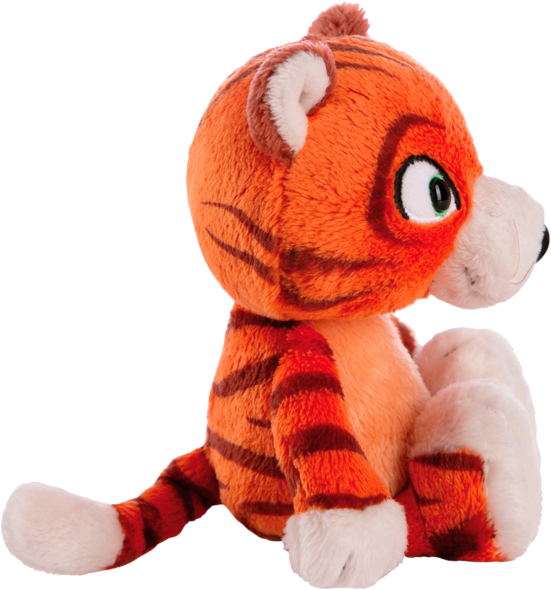 Nici Kuscheltier »Summer, Tiger Mandarina, 25 cm«, schlenkernd, enthält recyceltes Material (Global Recycled Standard)
