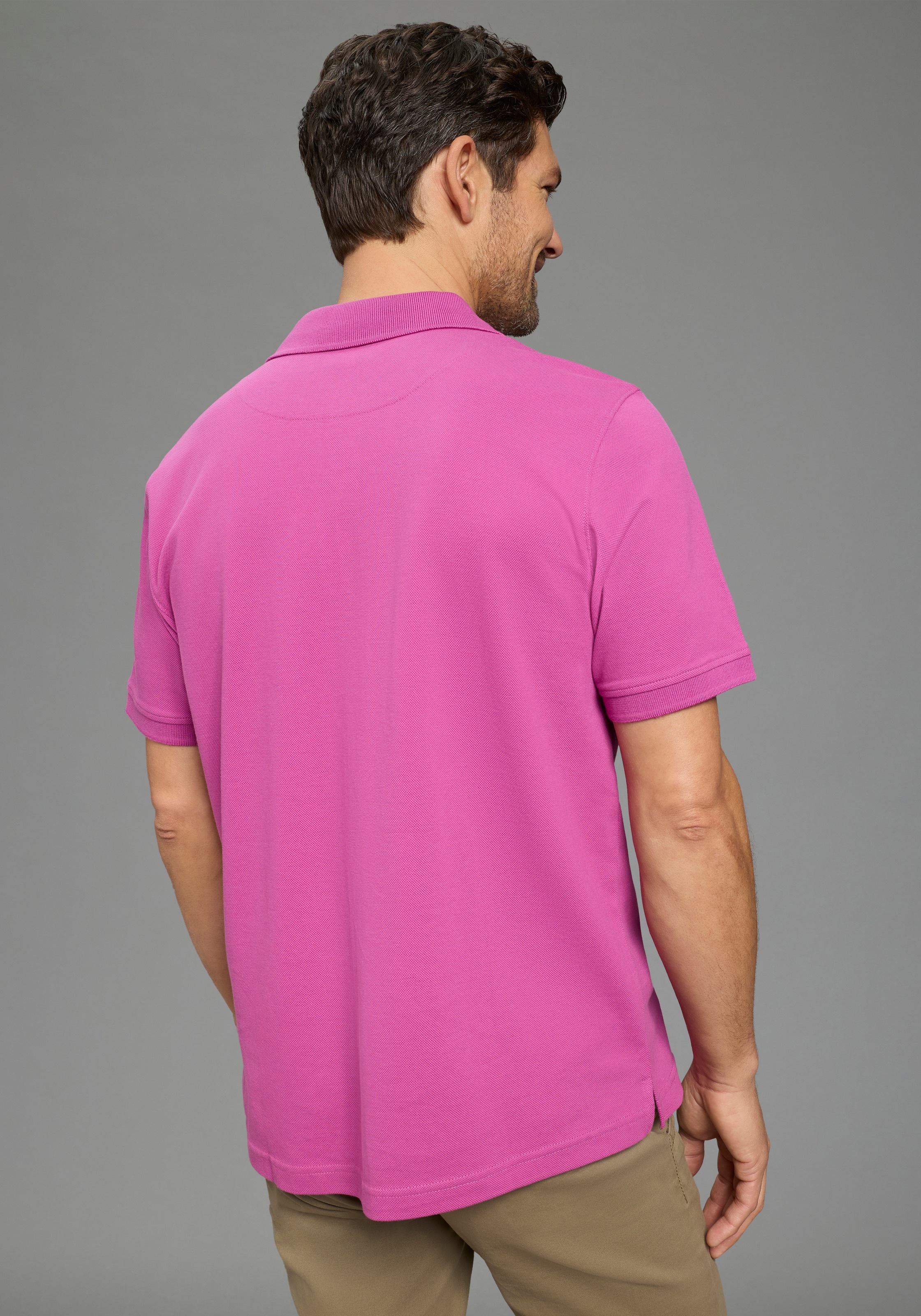 Mans World Poloshirt Kurzarm, lockere Passform, unifarben günstig online kaufen