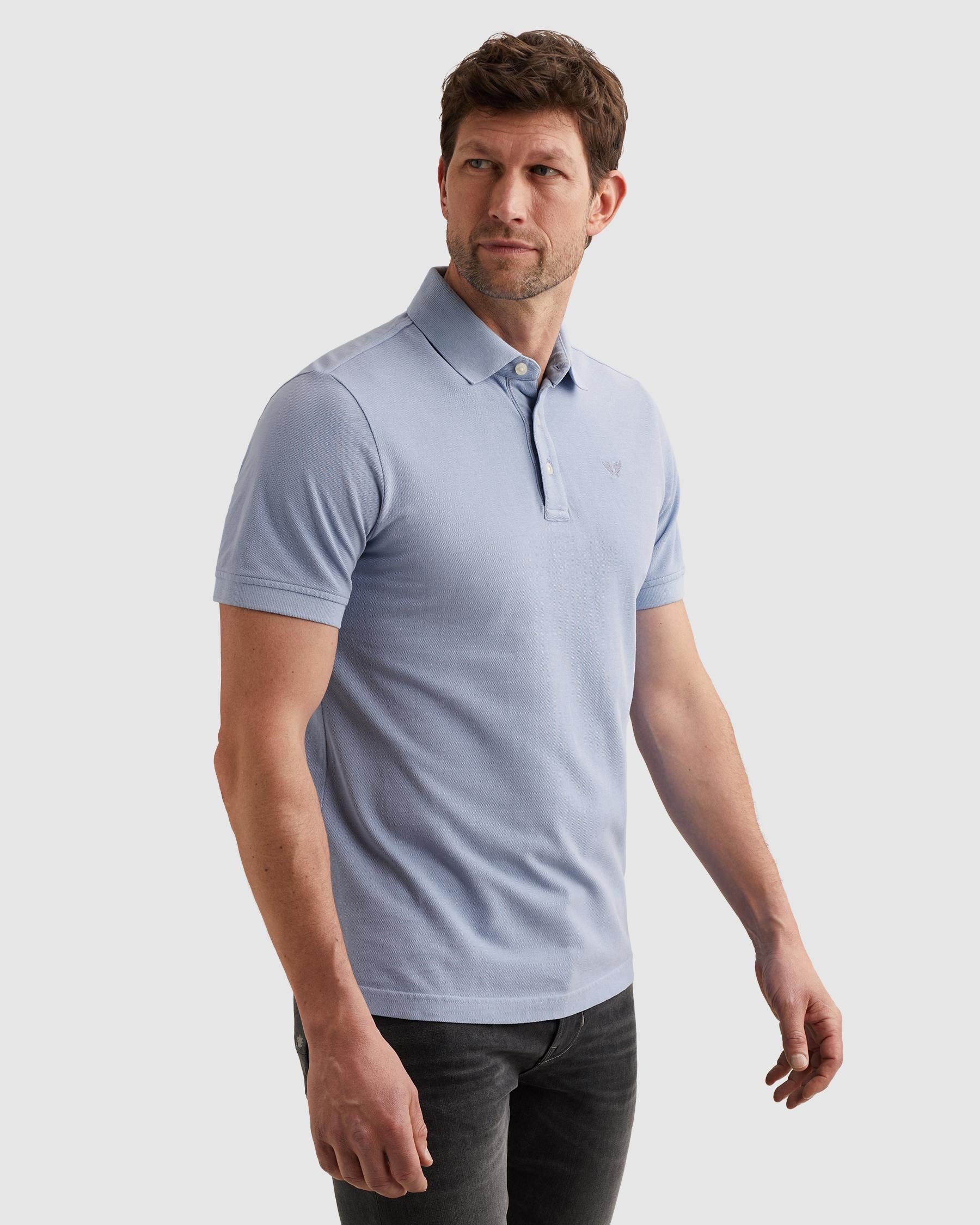 PME LEGEND Poloshirt »Short sleeve polo pique garment dyed« Piqué aus trageangenehmer Baumwolle