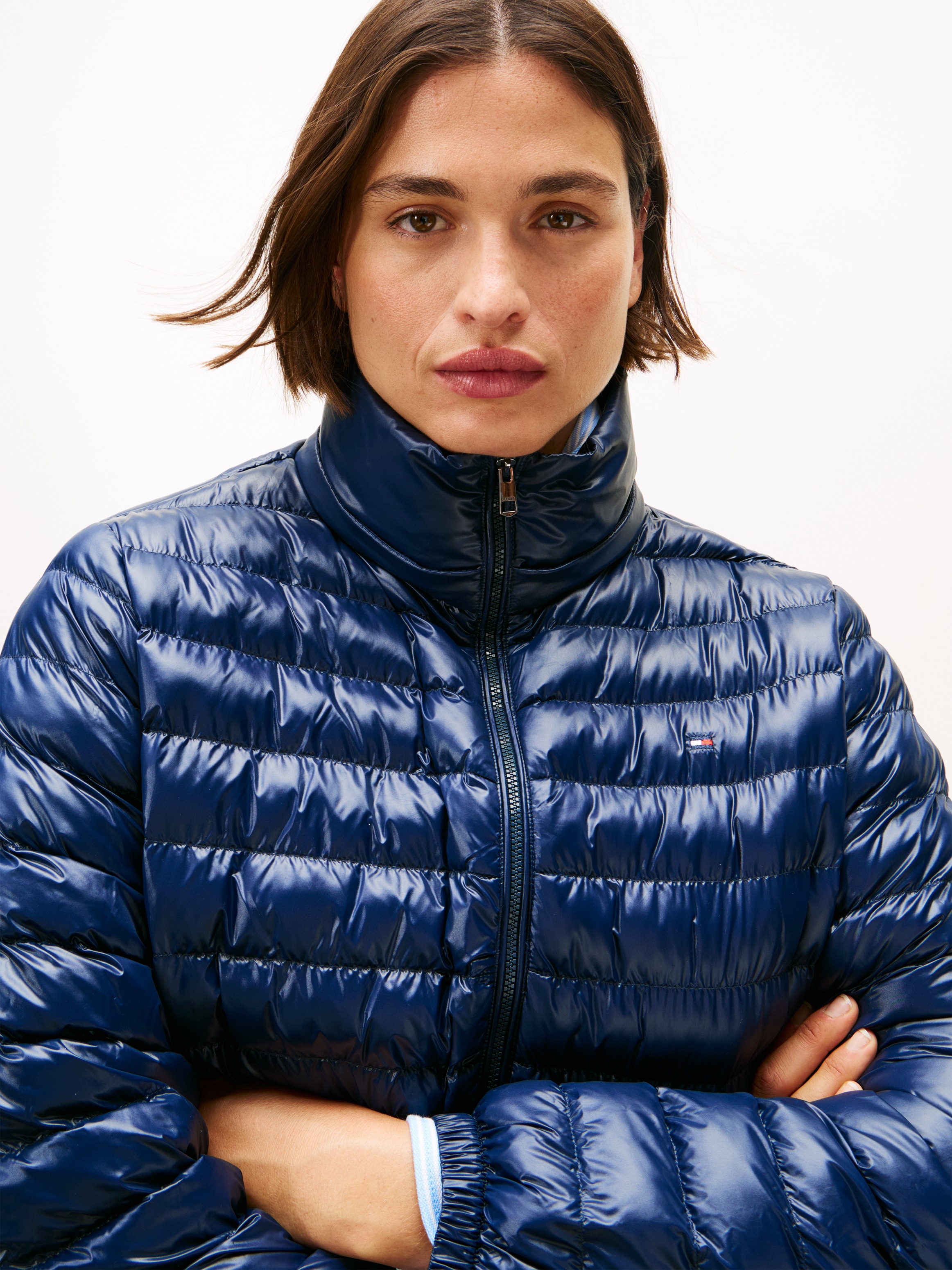 Tommy Hilfiger Curve Steppjacke »CRV LW PADDED SLIM JACKET«, mit Kapuze, in großen Größen