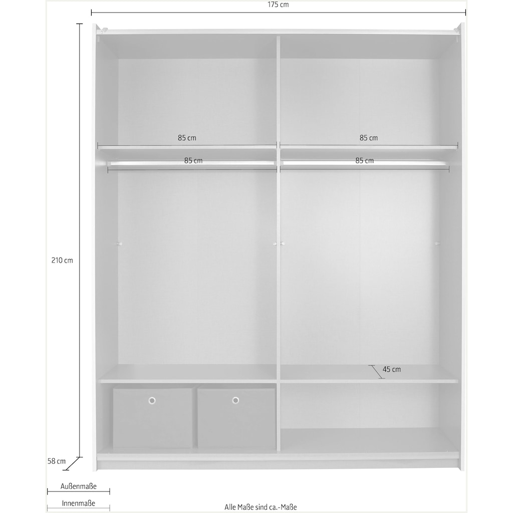 rauch Schwebetürenschrank »Astana«