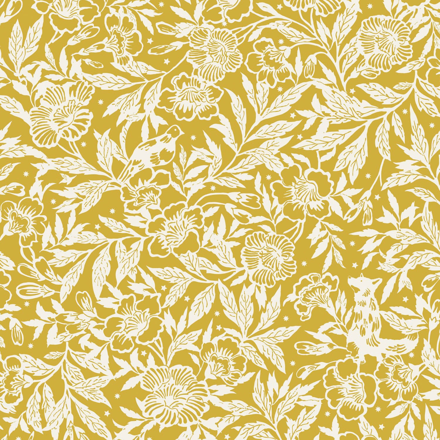 Vliestapete »Twilight Ditsy Antique Gold«, floral, floral