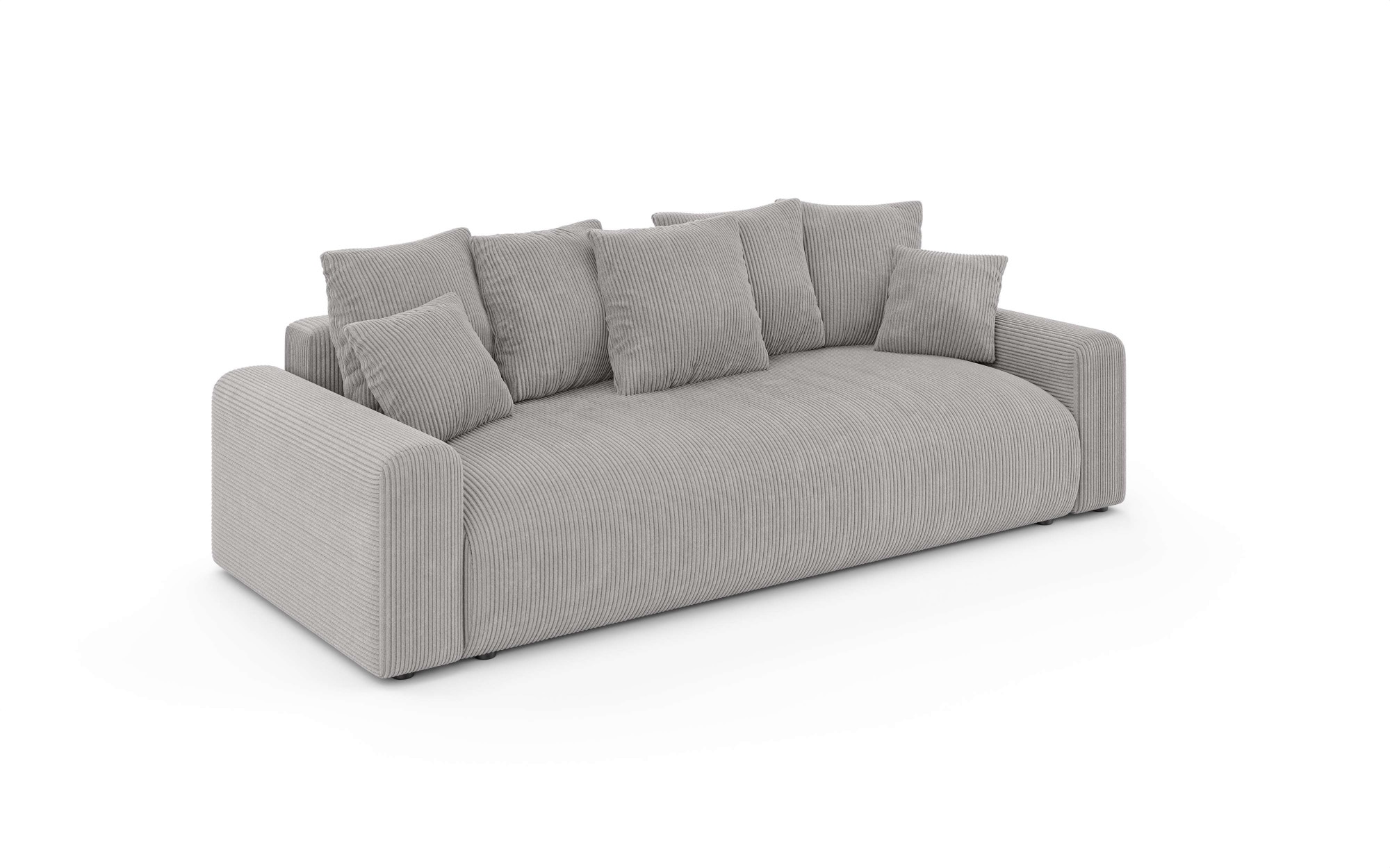 Home affaire Big-Sofa »LAKESIDE klein 3-Sitzer Schlafsofa mit Bettkasten, Breite 238 cm« Liegefläche 149x195 cm, hoher Sitzkomfort, Maße B/T/H: 238/98/85cm