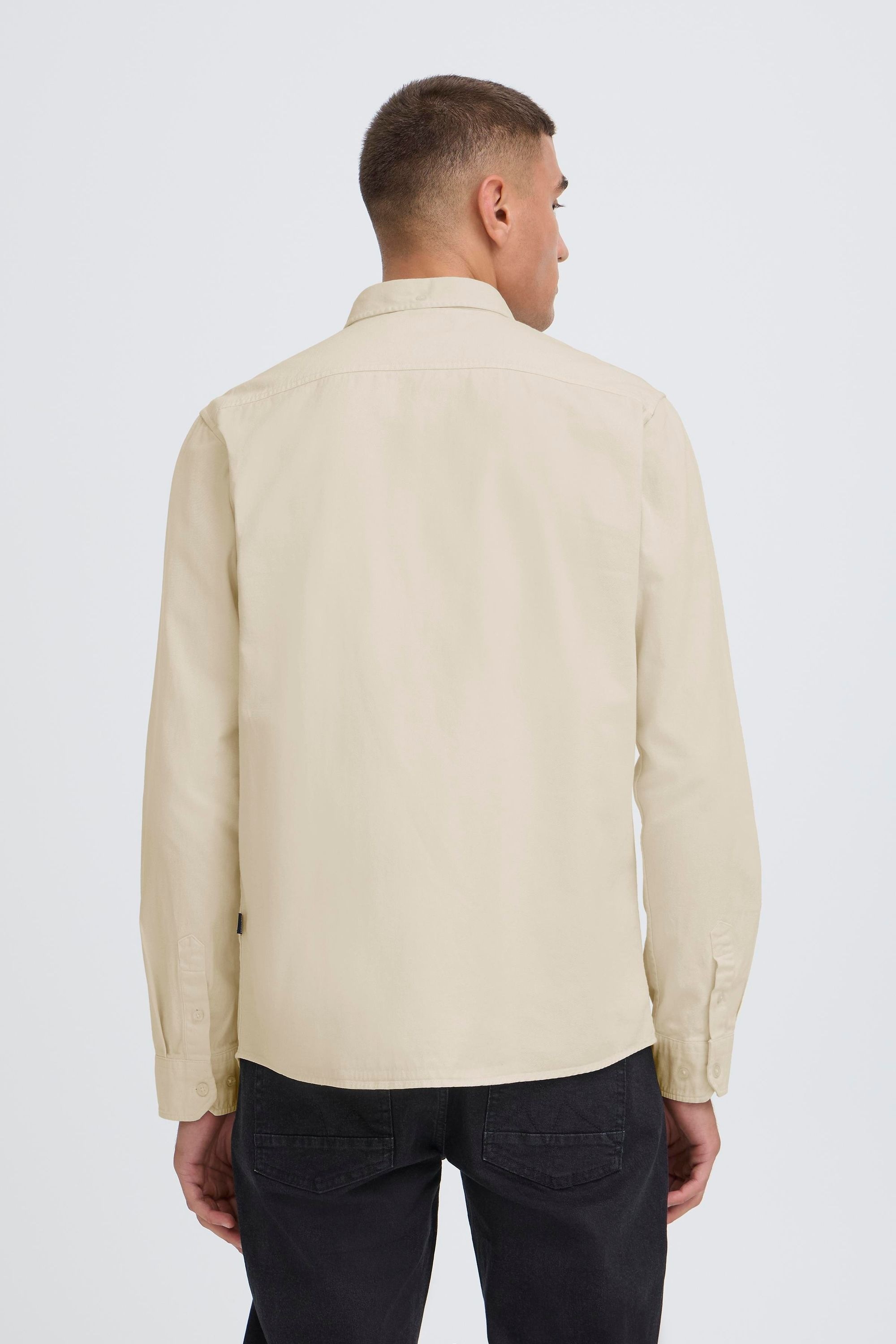 Langarmhemd KRONSTADT "Langarmhemd KSElon", Herren, Gr. XXL, N-Gr, beige (vanilla ice), Obermaterial: 100% Baumwolle CO., Hemden 3