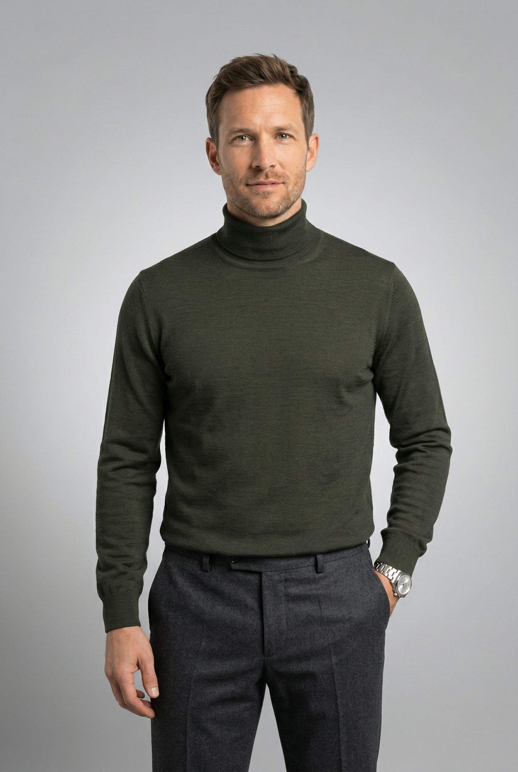 OLYMP Rollkragenpullover "OLYMP Strick Casual"