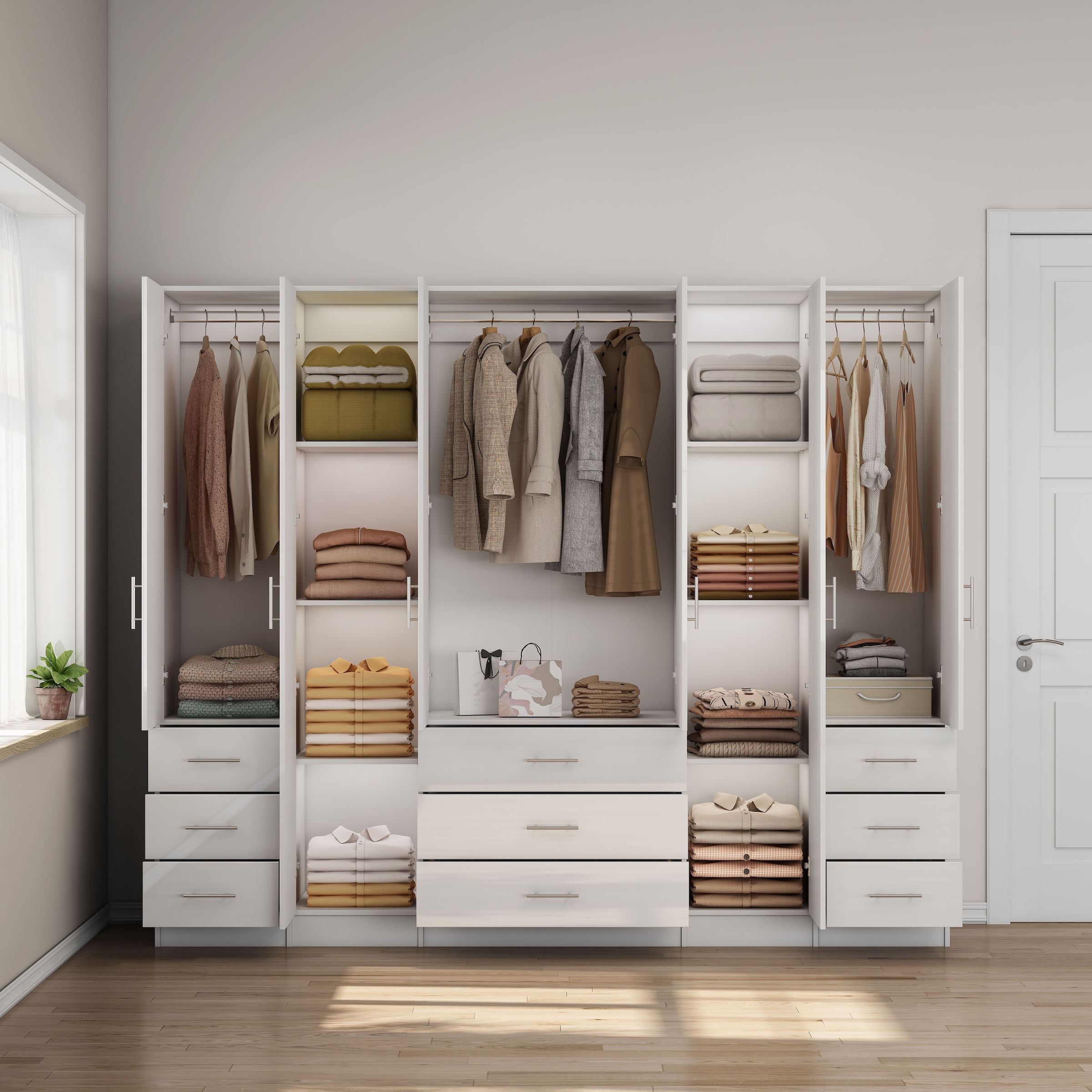 OTTO home Kleiderschrank »Trento Schlafzimmerschrank Garderobe Hochglanz Bestseller«