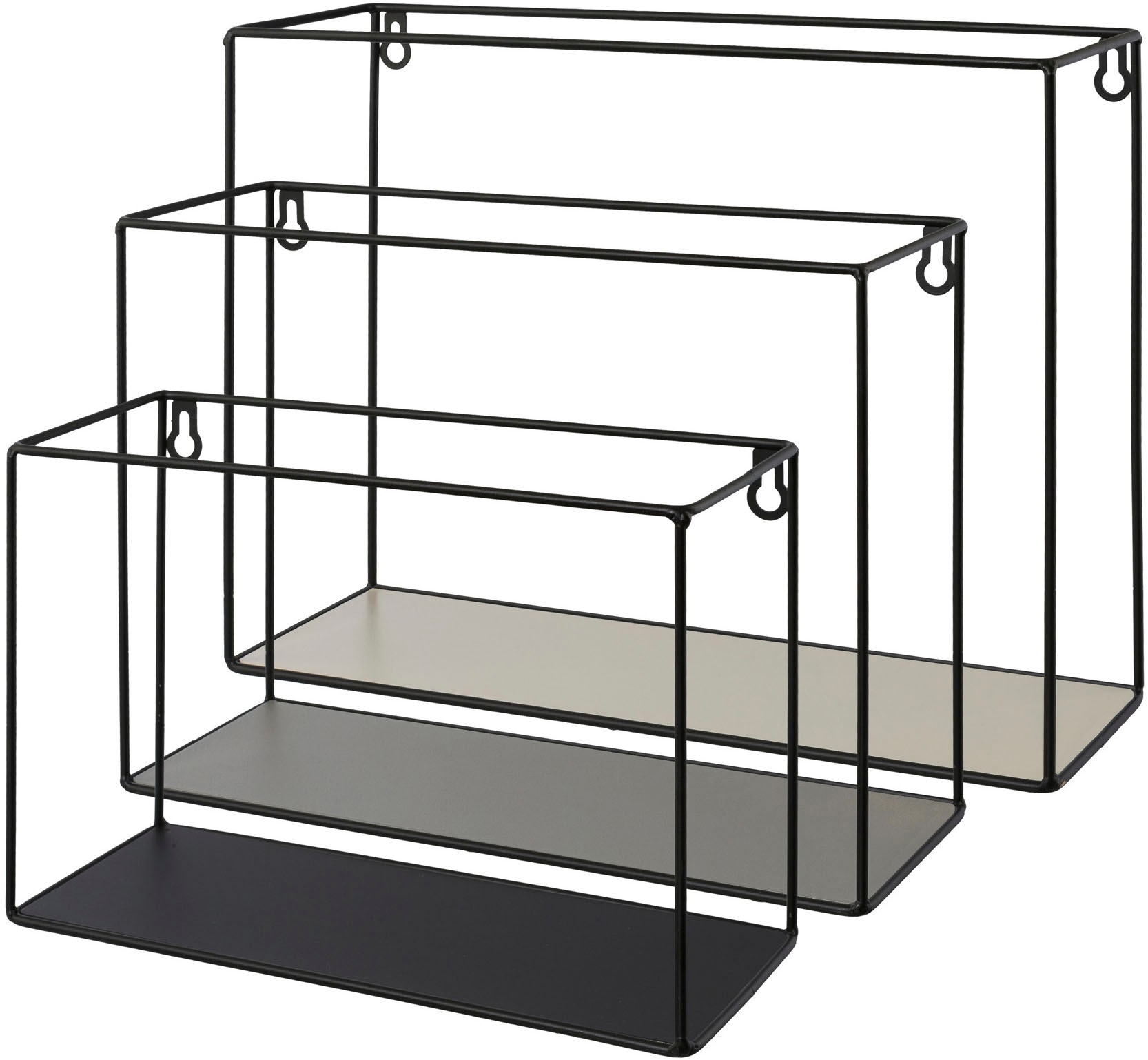 Creativ home Deko-Wandregal "Wandregal" 3 Stk. tlg. günstig online kaufen