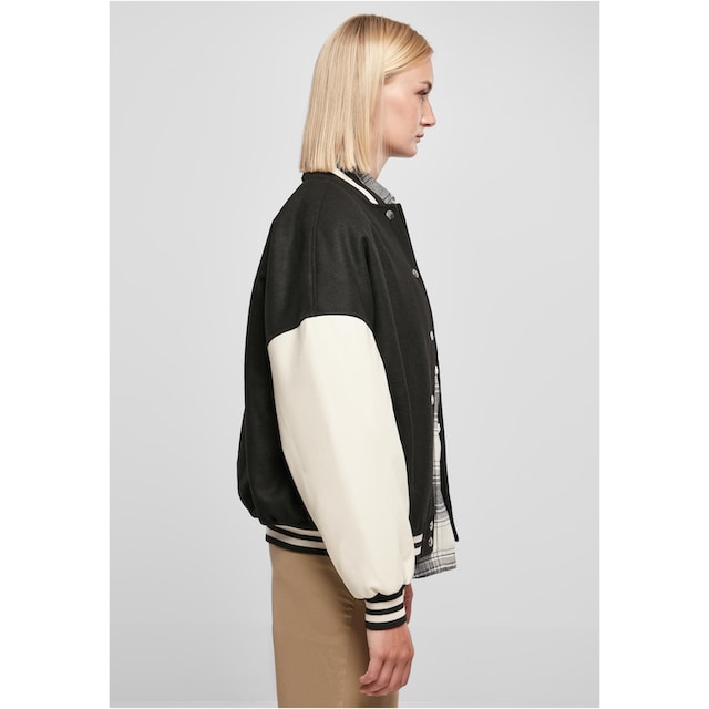 URBAN CLASSICS Collegejacke »Damen Ladies Oversized Big U College Jacket«, (1  St.), ohne Kapuze online bestellen | BAUR