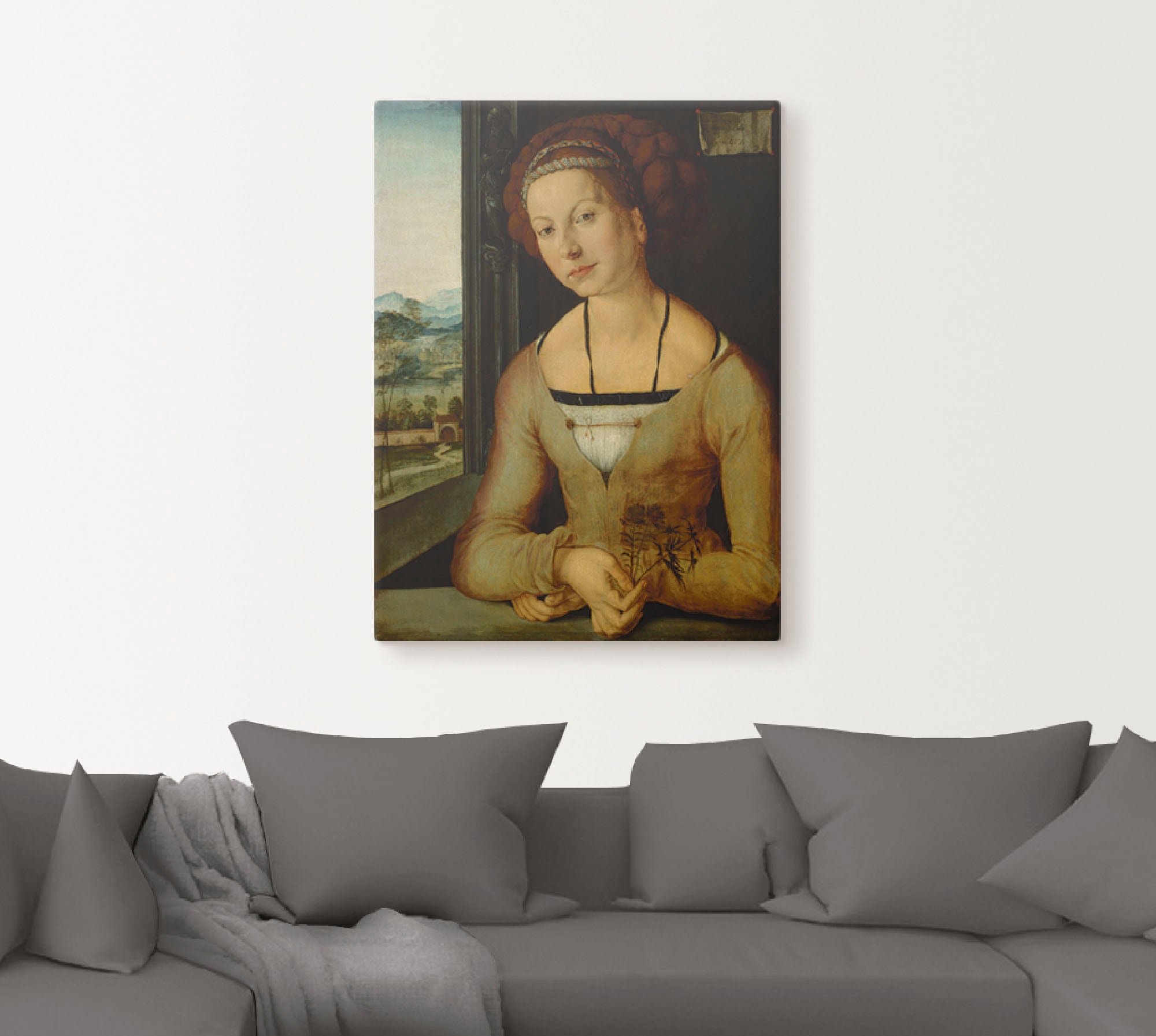 Artland Leinwandbild »Bildnis der Fürlegerin«, Frau, (1 St.), auf Keilrahmen gespannt