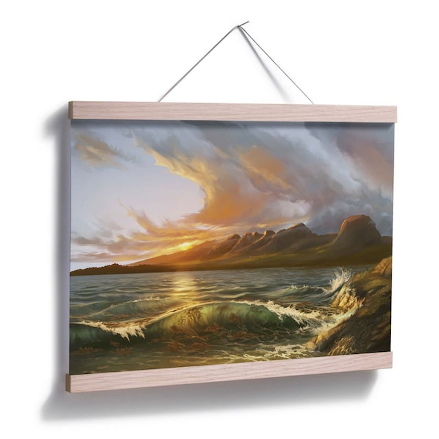 Bild, BAUR Wall-Art Meer Poster, Küste Poster Landschaft, (1 Wandposter kaufen Landschaft«, Wandbild, »England | St.),