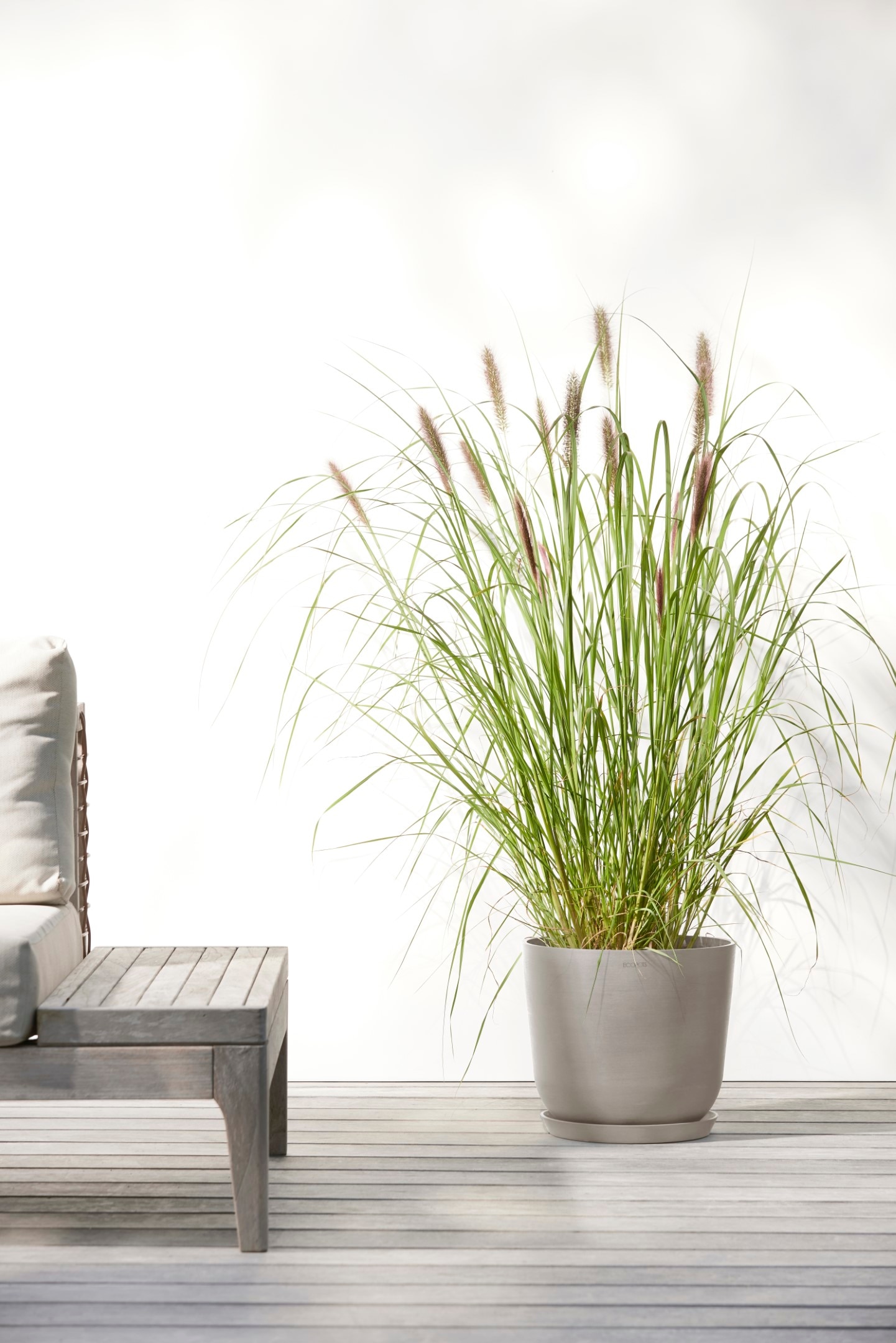 ECOPOTS Blumentopf »Oslo 25 Taupe« für innen und außen: frostsicher, bruchsicher und lichtbeständig