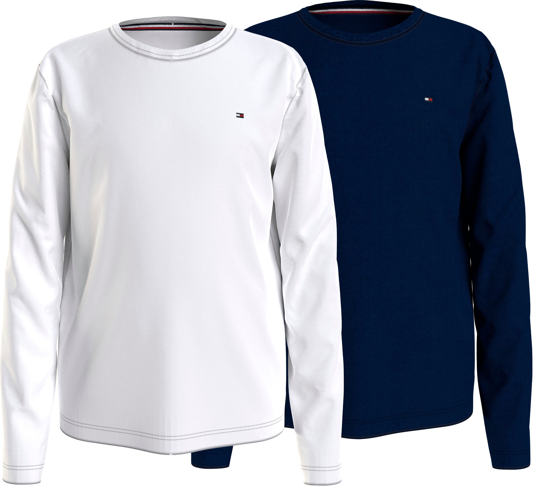 Langarmshirt »2P CN TEE LS«, (Packung, 2 tlg., 2er-Pack), mit Tommy Hilfiger Markenlabel