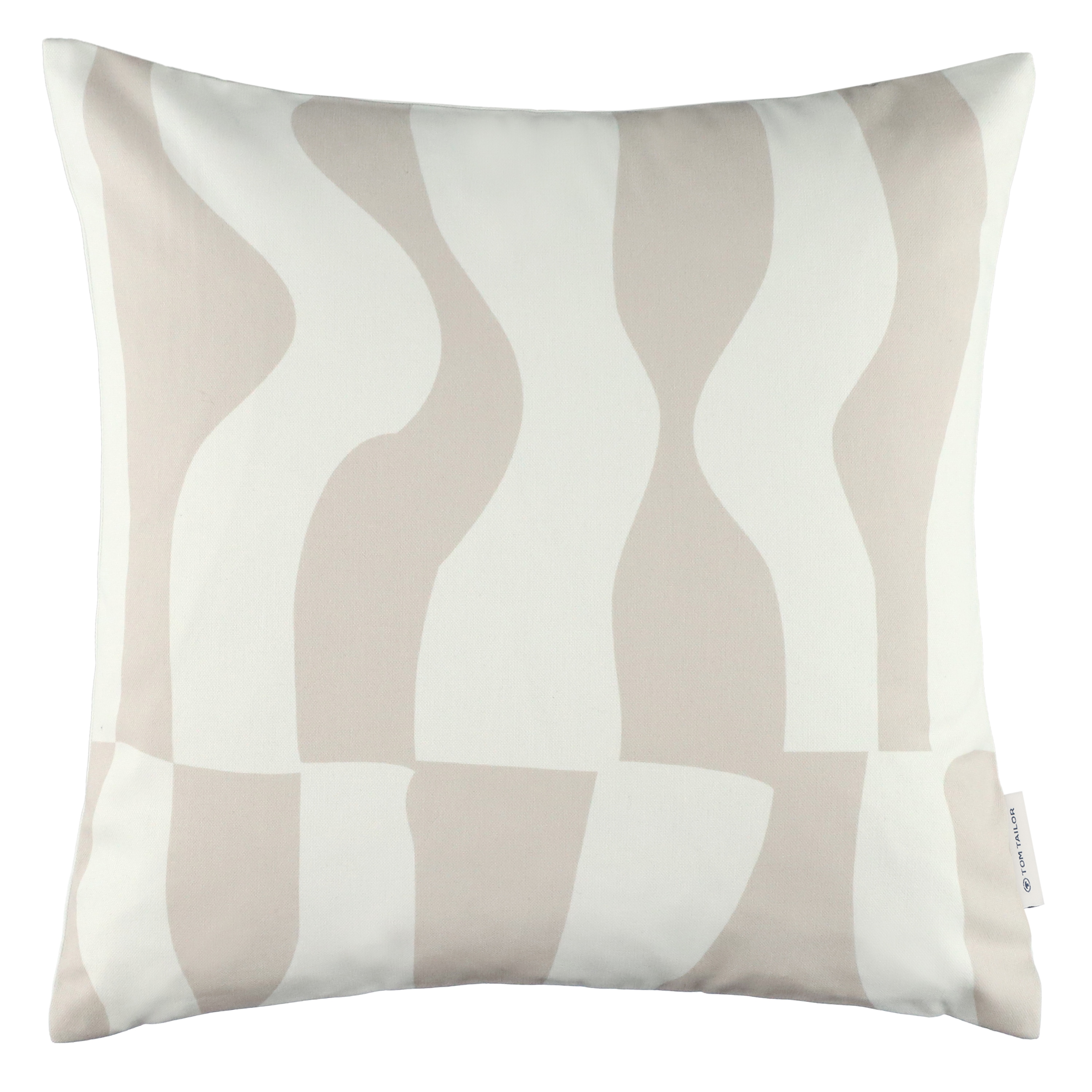 TOM TAILOR HOME Kissenbezug "Modern Waves" modernes Wellenmotiv