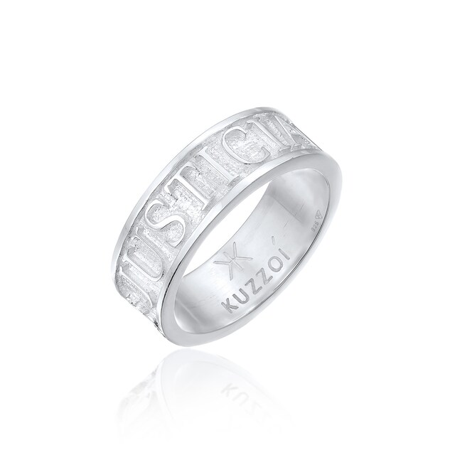 Kuzzoi Silberring »Herren Bandring Schriftzug 925 Silber« online kaufen |  BAUR