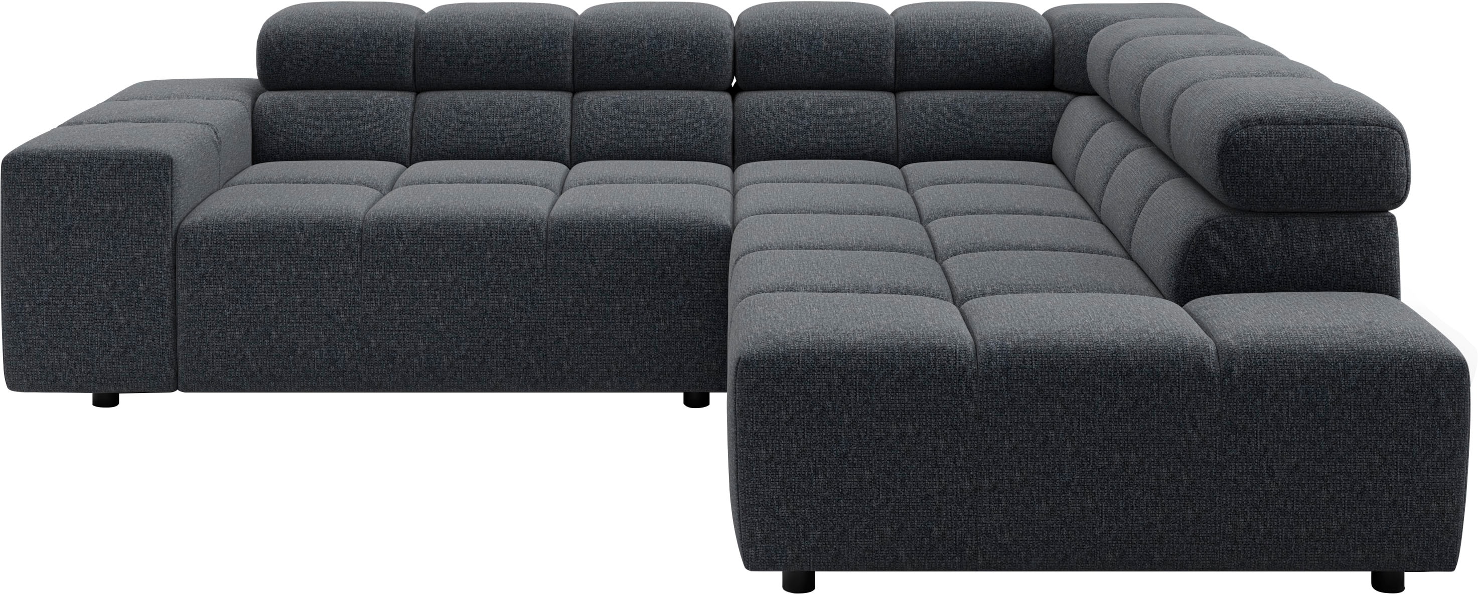 Home affaire Ecksofa "Ancona, Ecksofa, incl. Kopfteilverstellung, Breite 249 cm, L-Form" wahlweise elektrische Sitztiefenverstellung