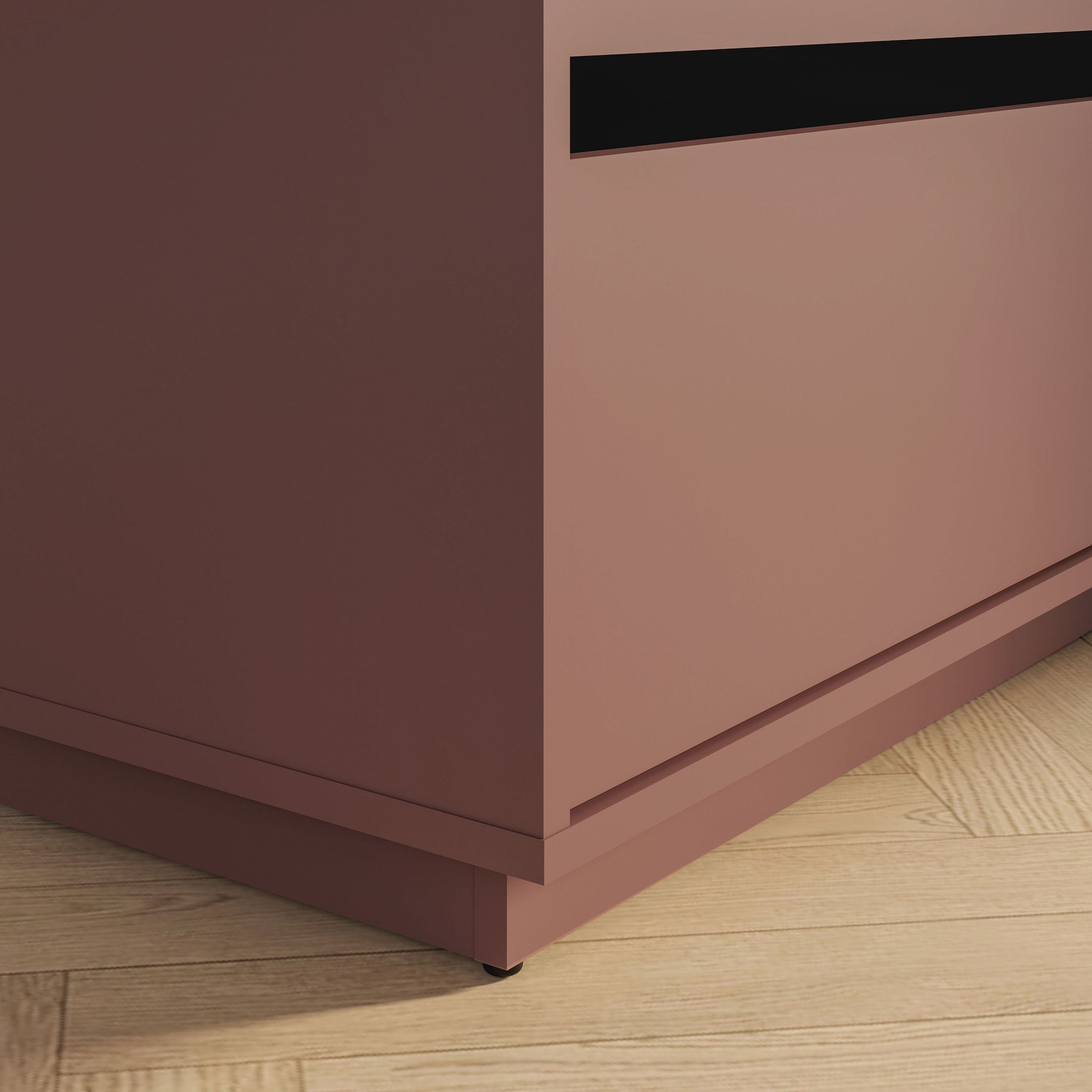 FORTE Kommode »Tahoe Kommode, 3 Schubkästen, grifflos, Stauraum« B/H/T 93,5/86,7/41,4 cm viel Stauraum