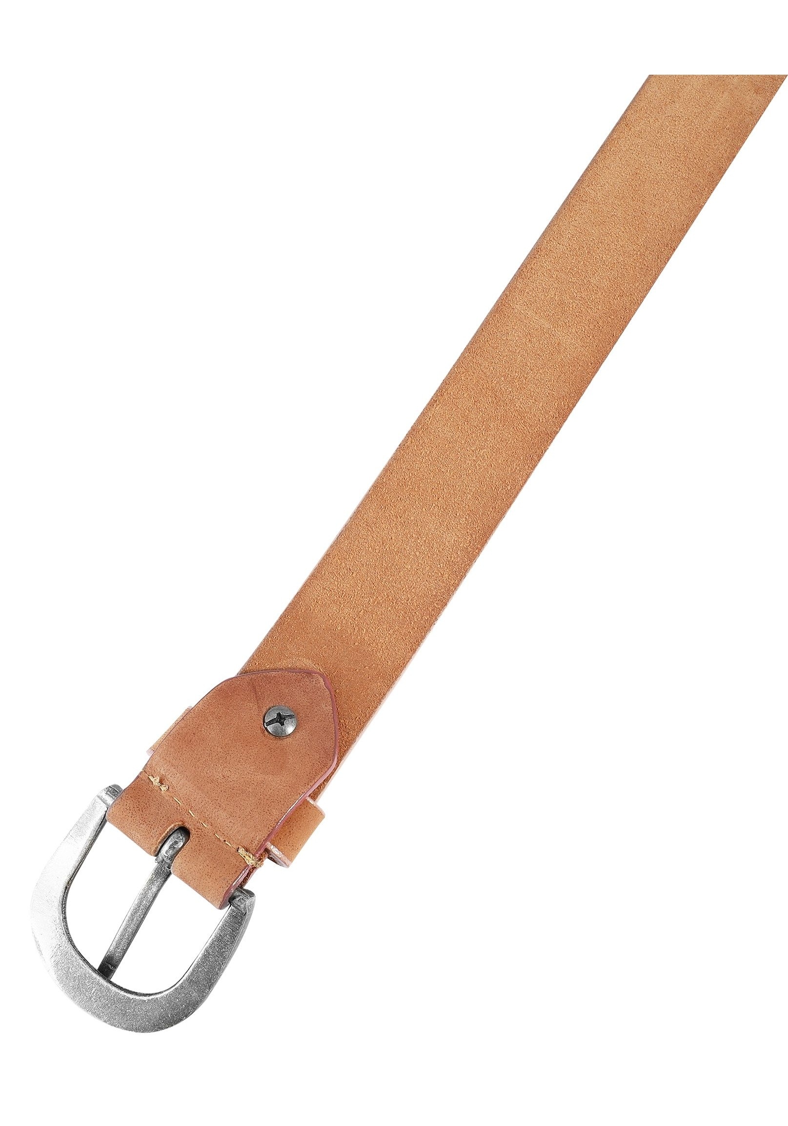 Leonardo Verrelli Ledergürtel »75 cm - 135 cm (Bundweite) in Hellbraun aus 100% Echtleder,«