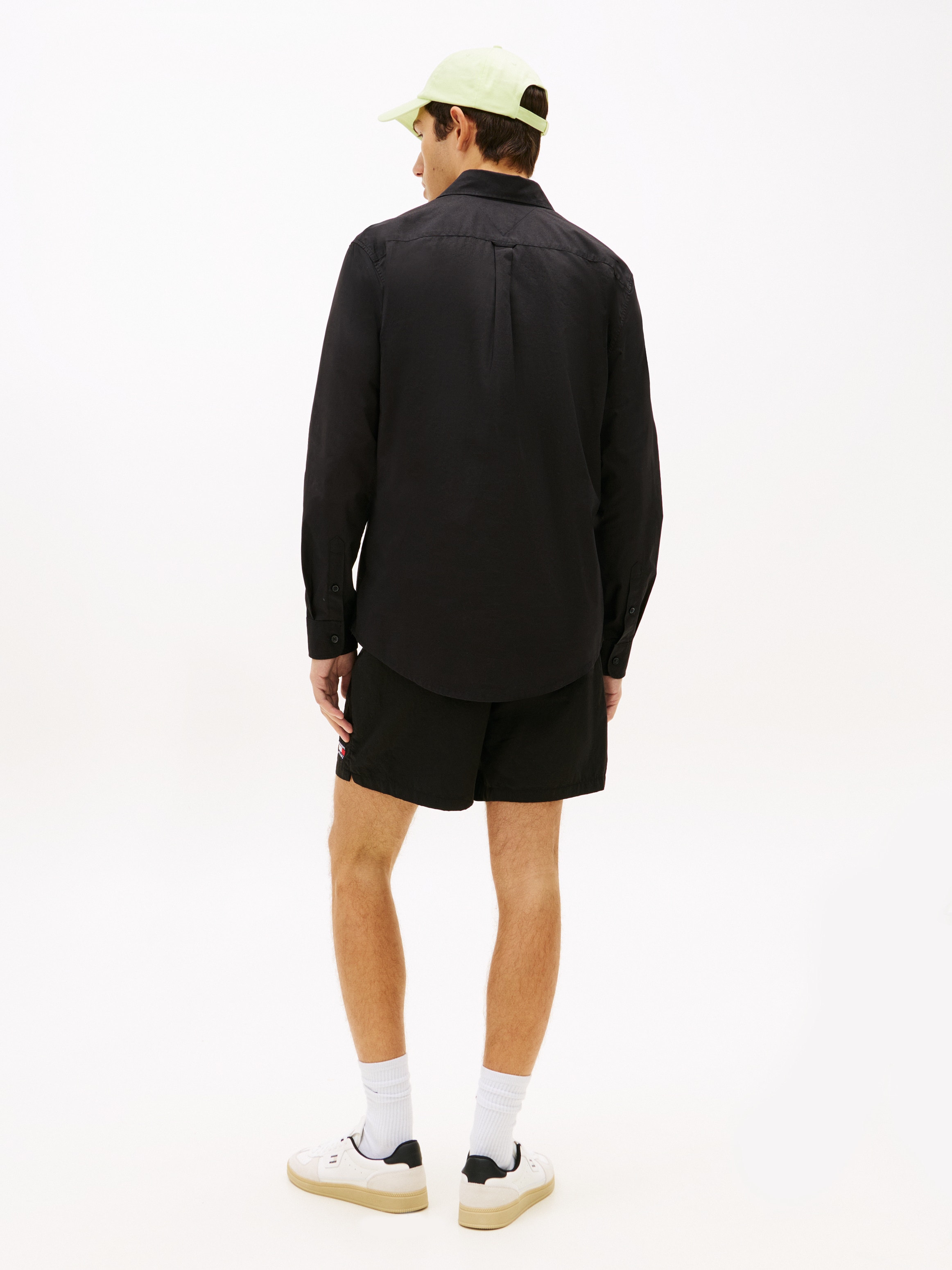 Tommy Jeans Langarmhemd »TJM POPLIN« Regular fit, Kentkragen