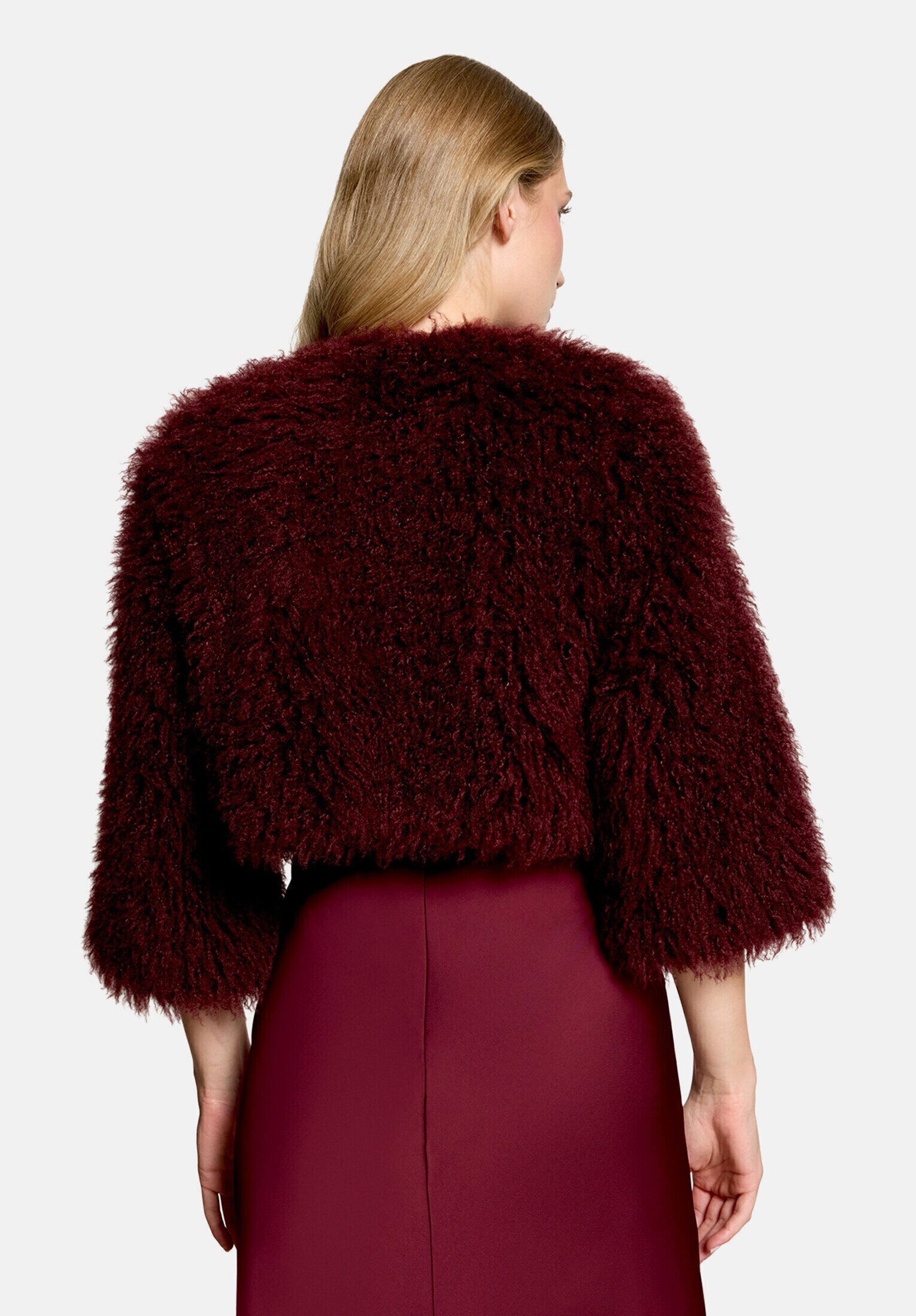 Vera Mont Fellimitatjacke »Damen mit Rundhalsausschnitt«