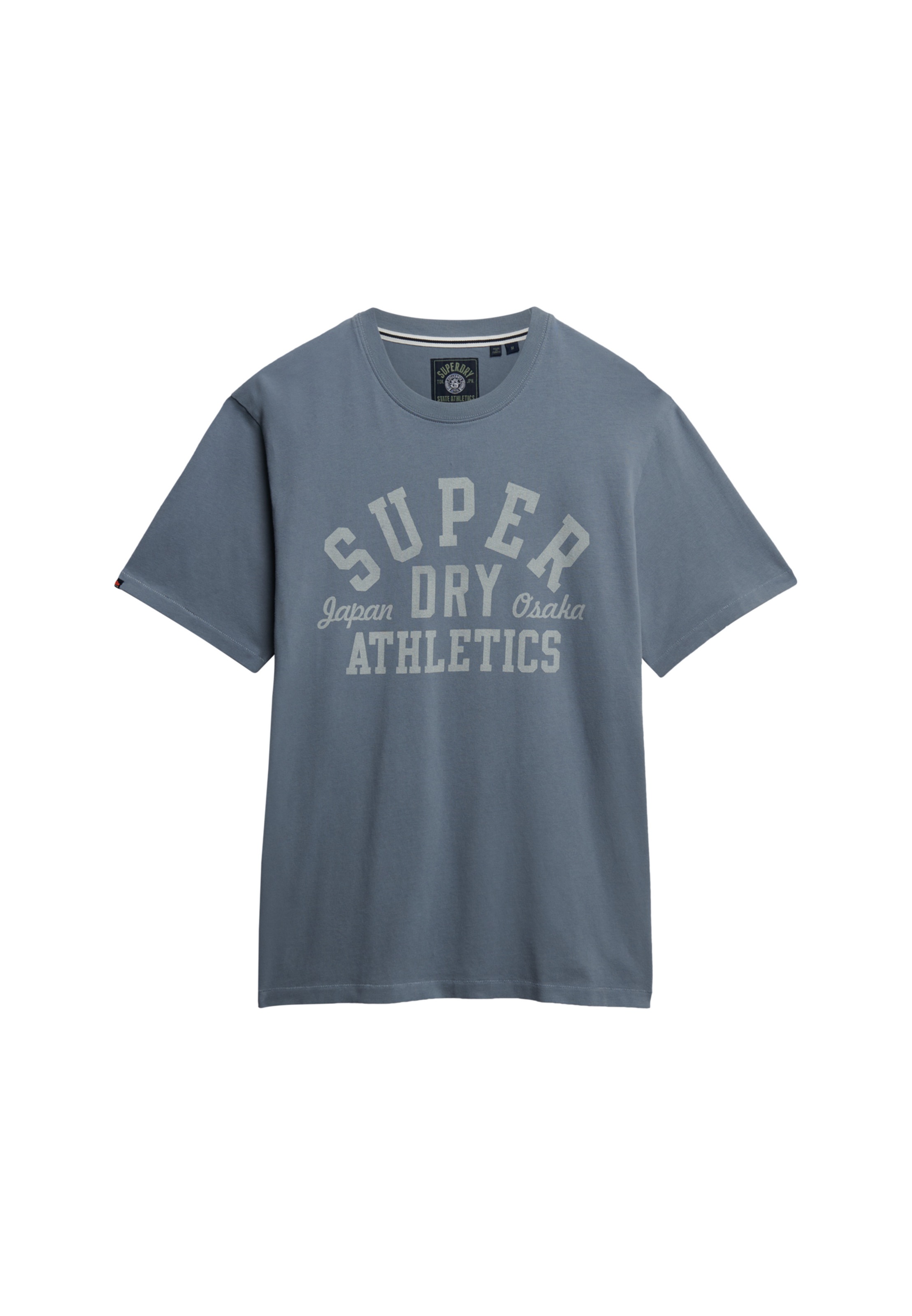 Superdry Rundhalsshirt »ATHLETIC ESS TEE« Loose Fit, aus Baumwolle und Seide, mit Print, Kurzarm, hüftlange Form