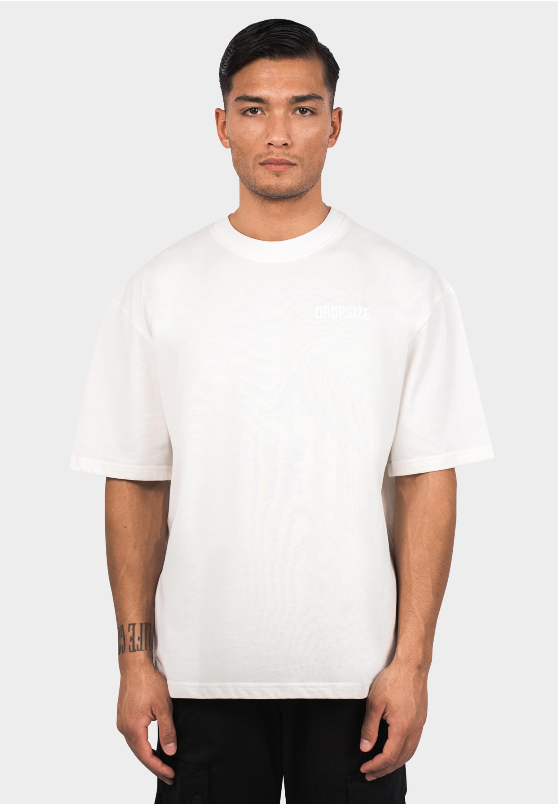 Dropsize T-Shirt »Dropsize Herren Heavy Overisze HD Print T-Shirt«, (1 tlg.)
