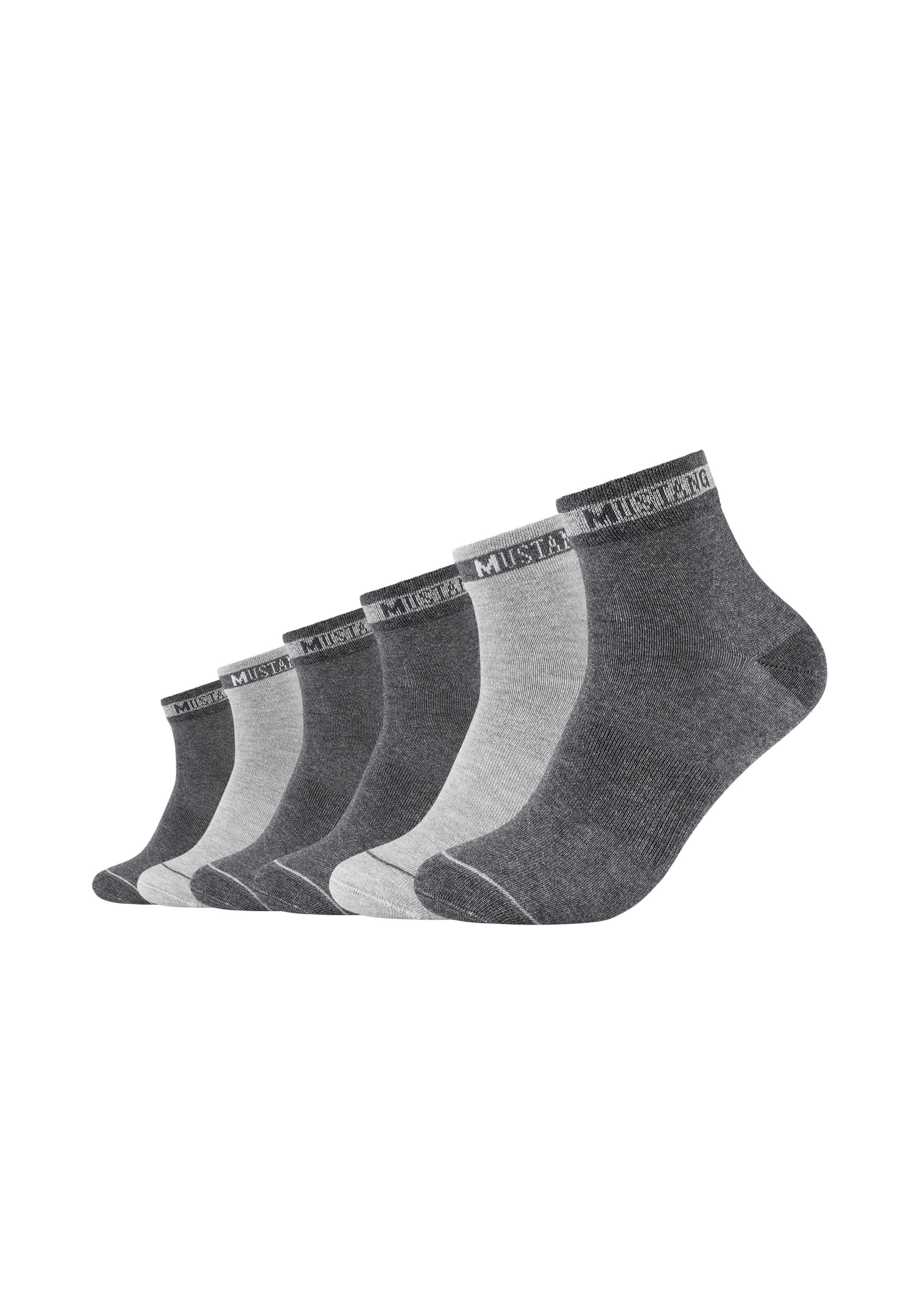 MUSTANG Socken "casual" 6 Paar tlg. mit hohem Baumwollanteil