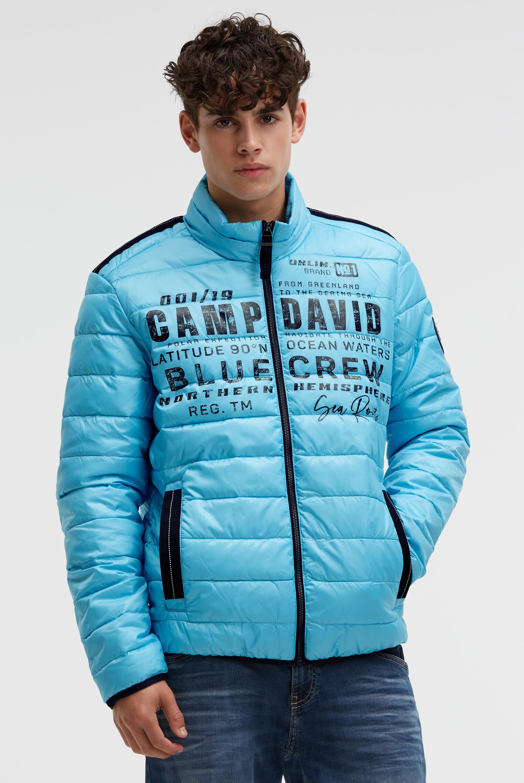 CAMP DAVID Outdoorjacke, ohne Kapuze, mit Windfangleiste günstig online kaufen