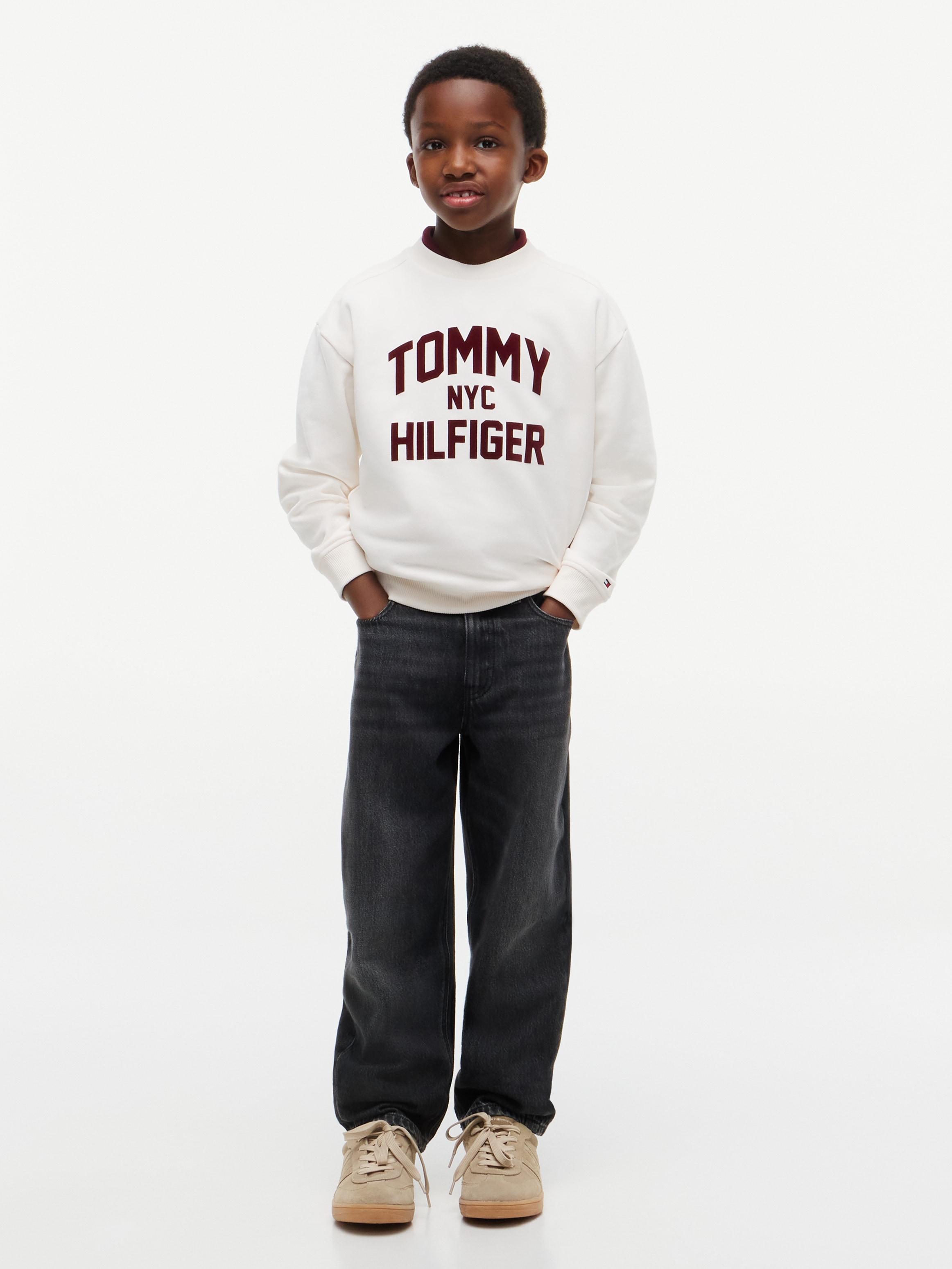 Tommy Hilfiger Sweatshirt , Rundhalsausschnitt, Regular Fit, für Kinder bis 16 Jahre
