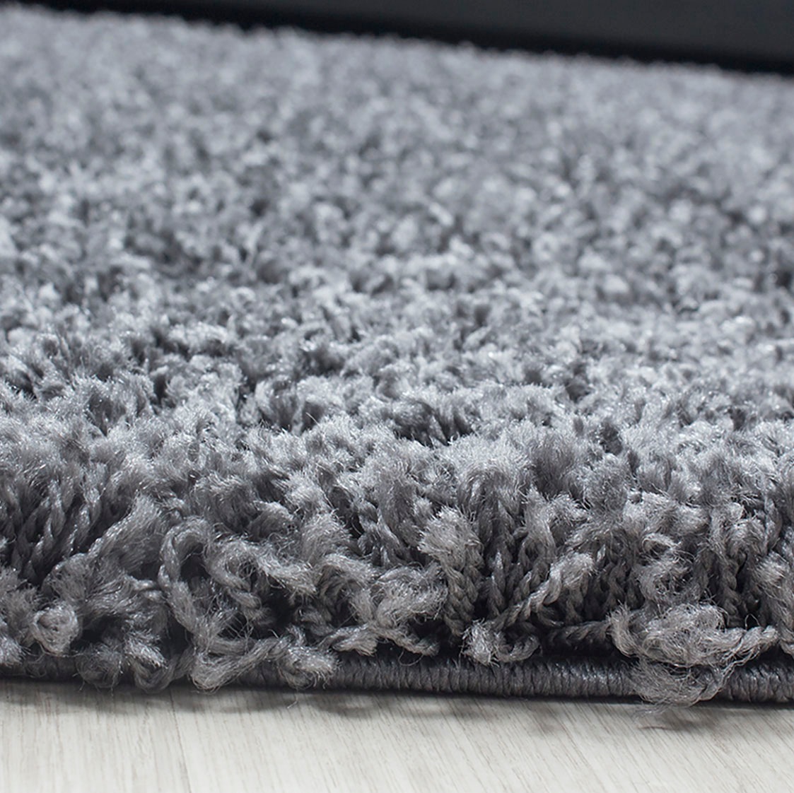 Hochflor-Teppich AYYILDIZ TEPPICHE "Life Shaggy 1500", grau, B:60cm H:30mm L:110cm, Kunstfaser, Teppiche, Langflor, uni, große Farbauswahl, robust, auch als Läufer und in rund, Topseller 3