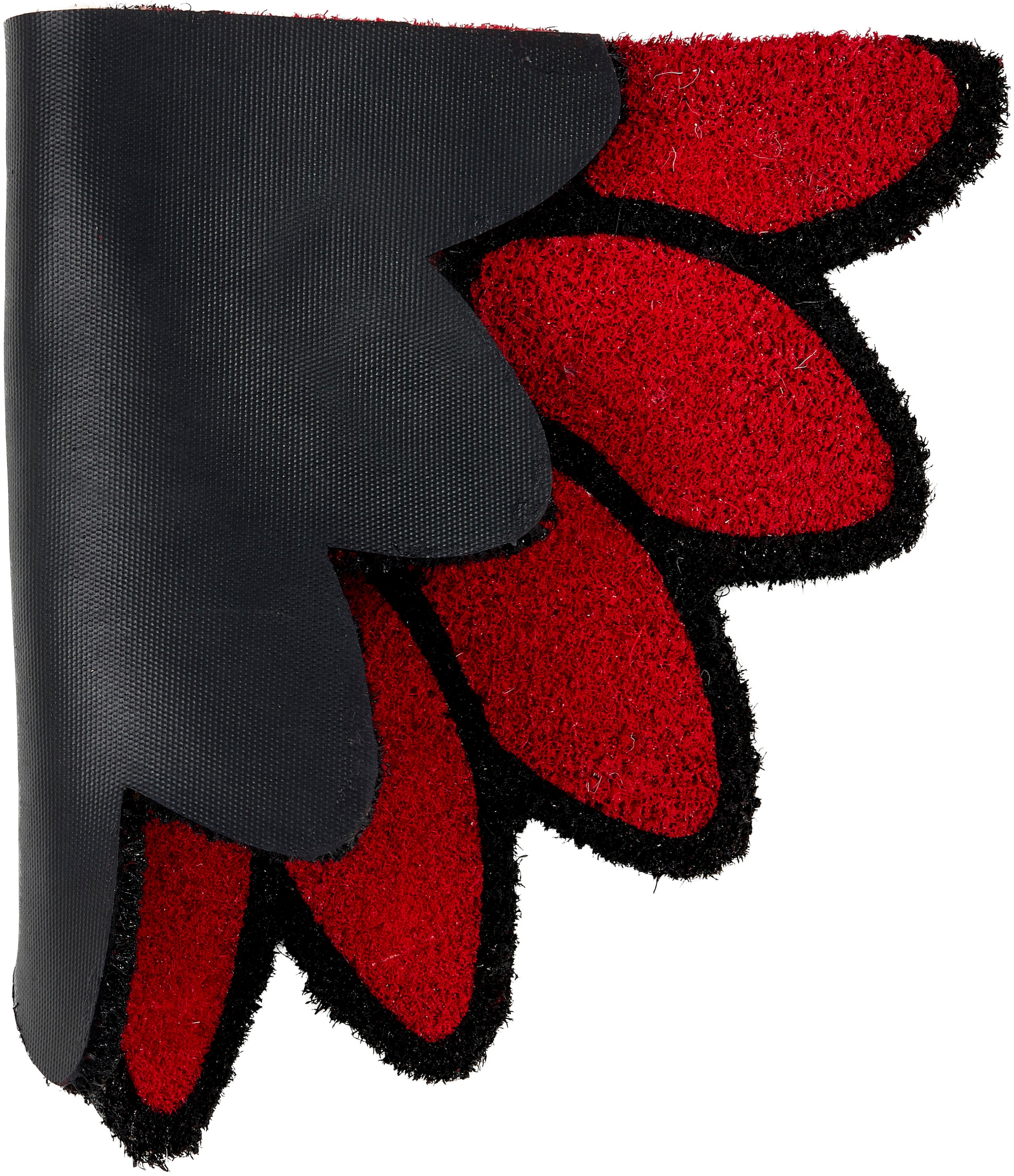 ASTRA Fußmatte »Coco Style 027« blumenförmig 14 mm Höhe Türmatte, Kokos, halbrunde Blumenform, rutschfest