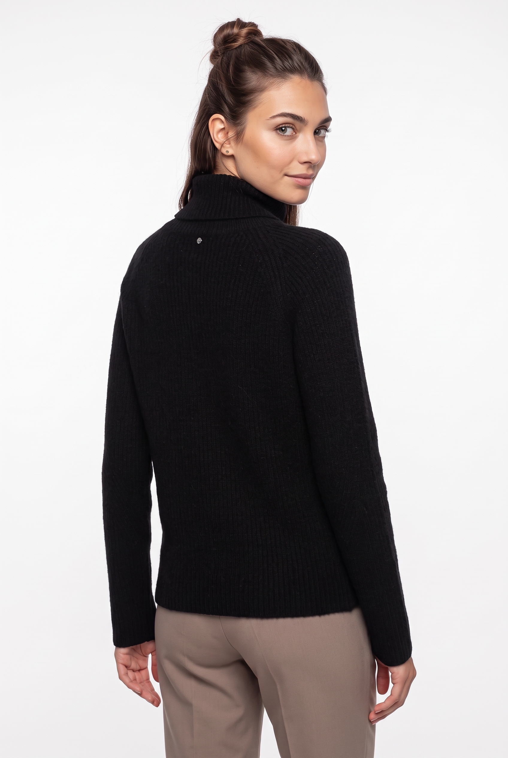 BOSS ORANGE Rollkragenpullover »Falodina Premium Damenmode« aus hochwertigem Materialmix mit Alpaka- und Wollanteil