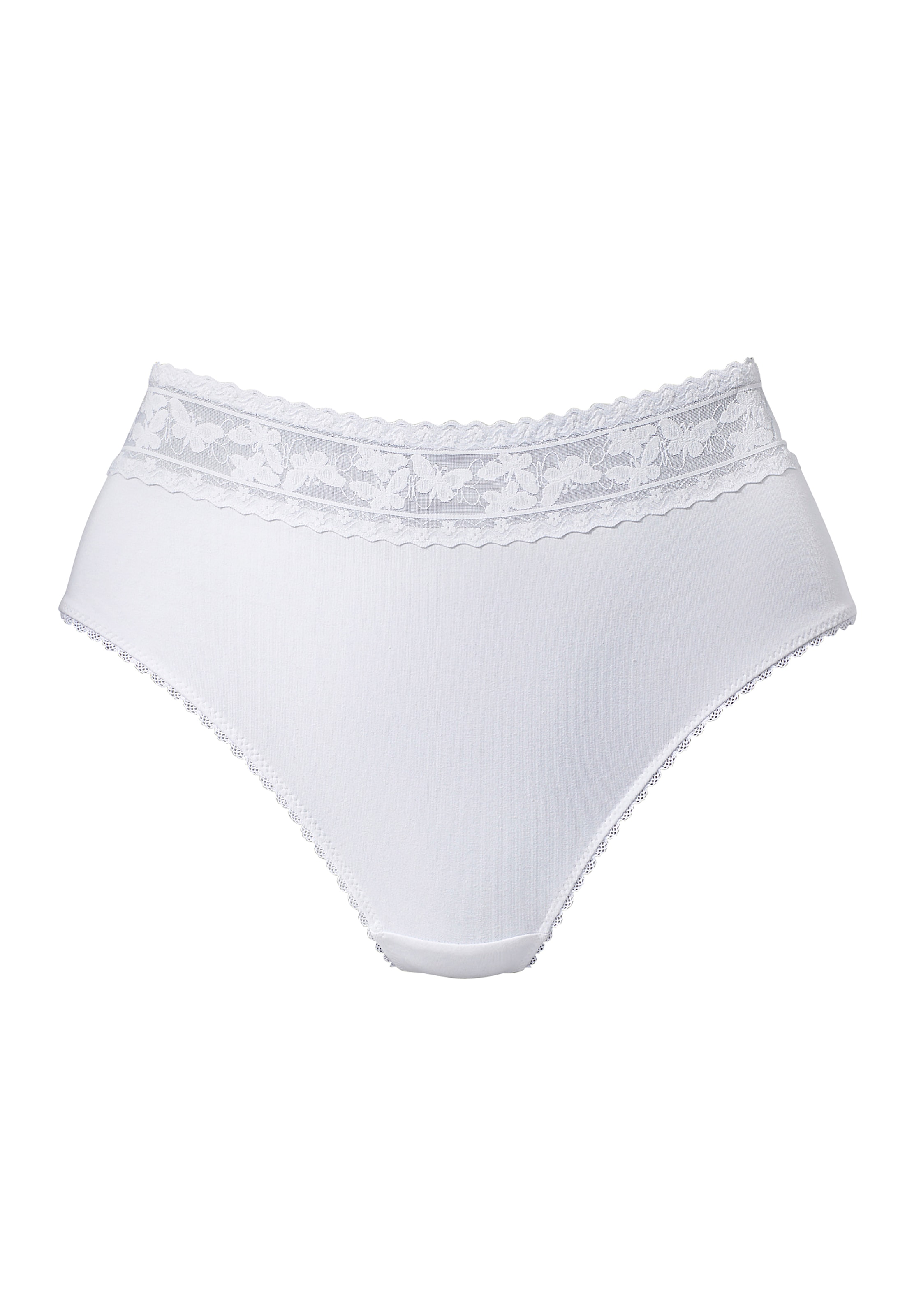 Nuance High-Waist-String, mit Bund aus feiner Spitze