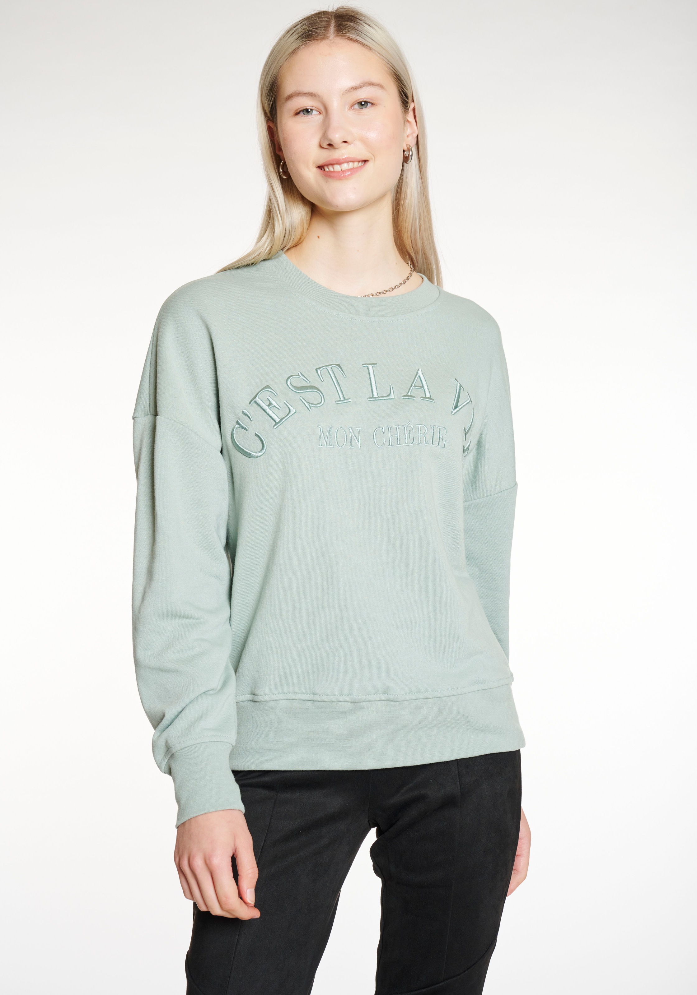 HaILY’S Sweatshirt "LS C SW Ch44eri" günstig online kaufen