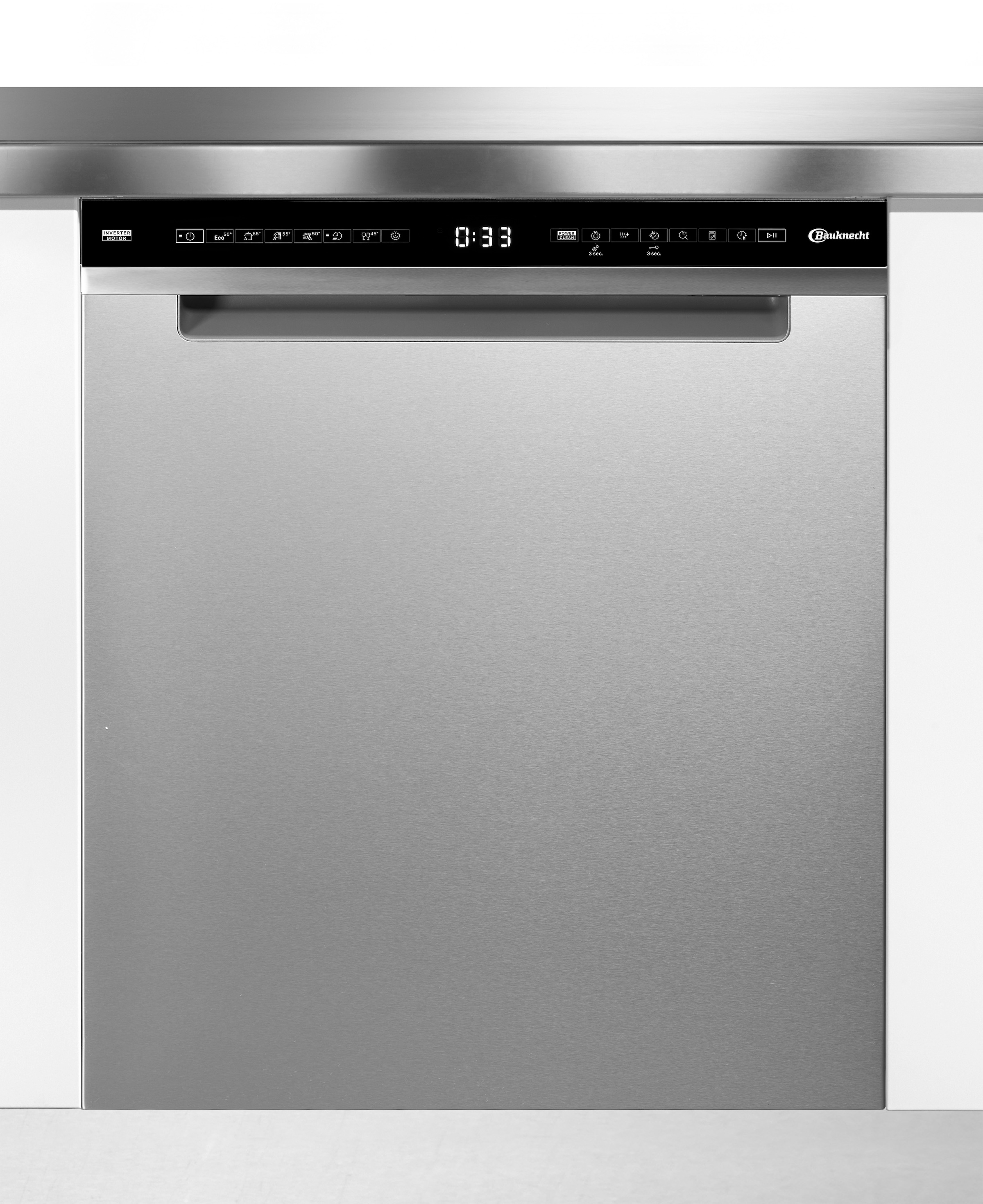BAUKNECHT Unterbaugeschirrspüler "BKSV1 UAM", B:60cm H:85cm T:59cm, weiß, Geschirrspüler, SpaceClean – die 3. Schublade für hohe Gläser und