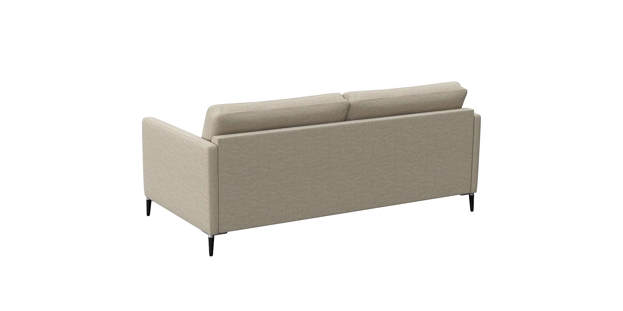 FLEXLUX 2,5-Sitzer »Fiore, super bequem durch hochwertigen Sitzaufbau mit Kaltschaum«, schmale Armlehnen, Füße Alu+schwarz