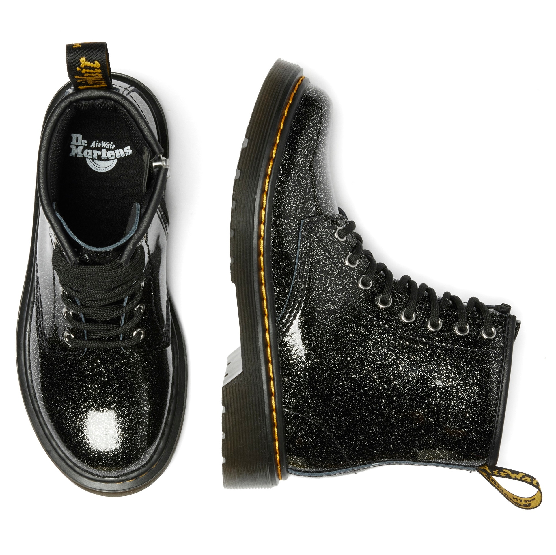 DR. MARTENS Schnürstiefel »8 Eye Boot ROMARIO«, Kinderschuh, Freizeitstiefel mit zusätzlichem Innenreißverschluss