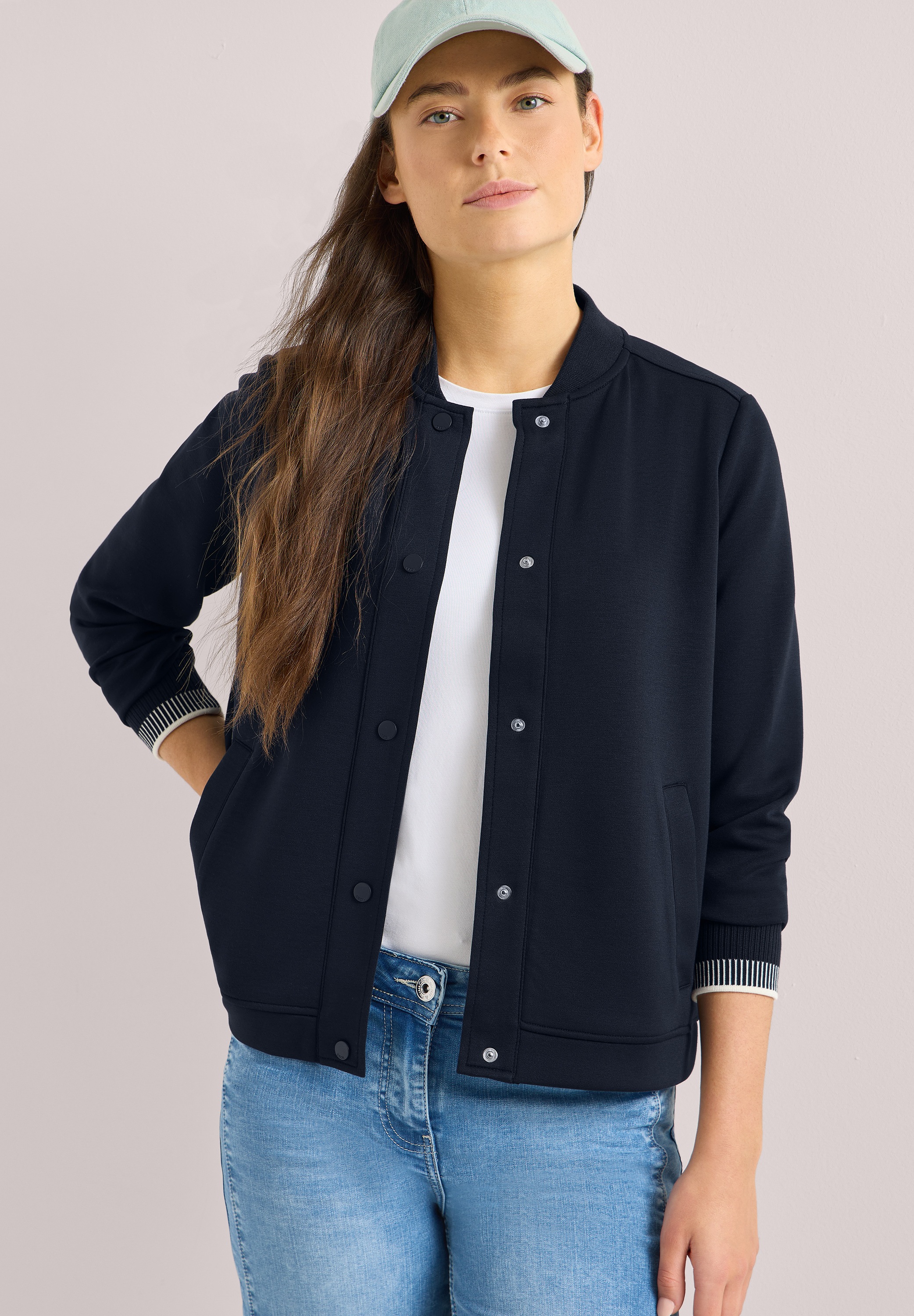 Cecil Kurzjacke ohne Kapuze mit Stehkragen günstig online kaufen